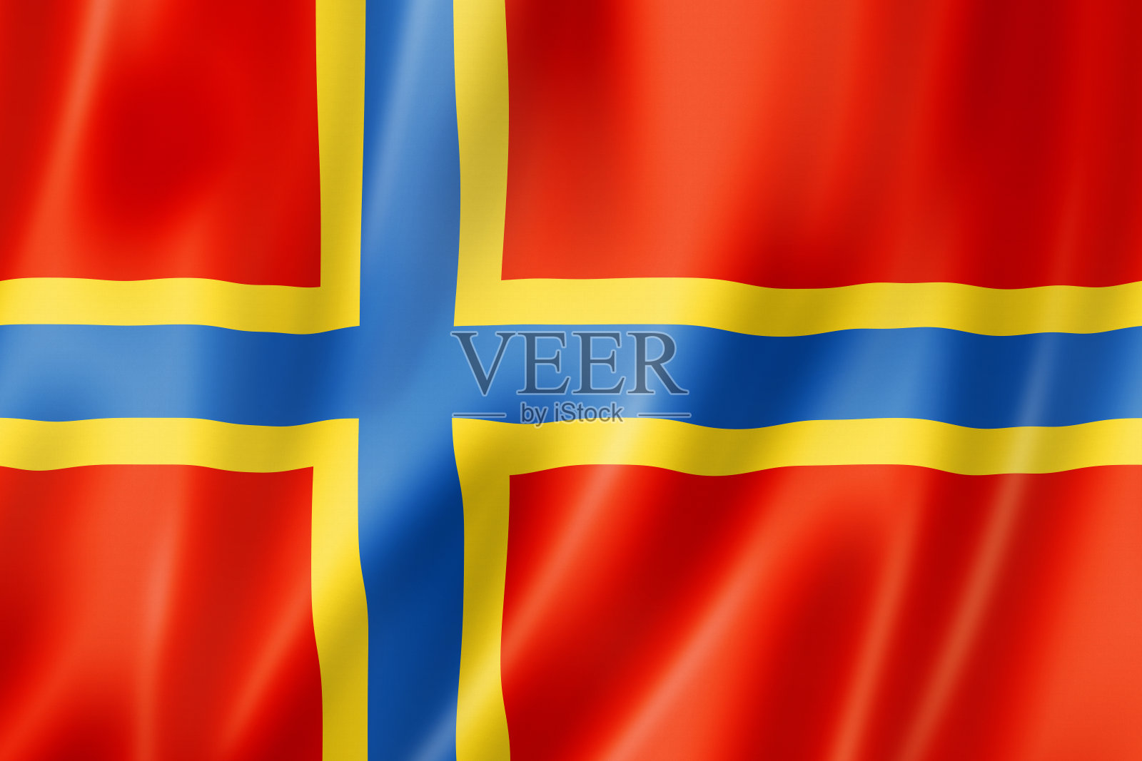 英国奥克尼郡旗照片摄影图片