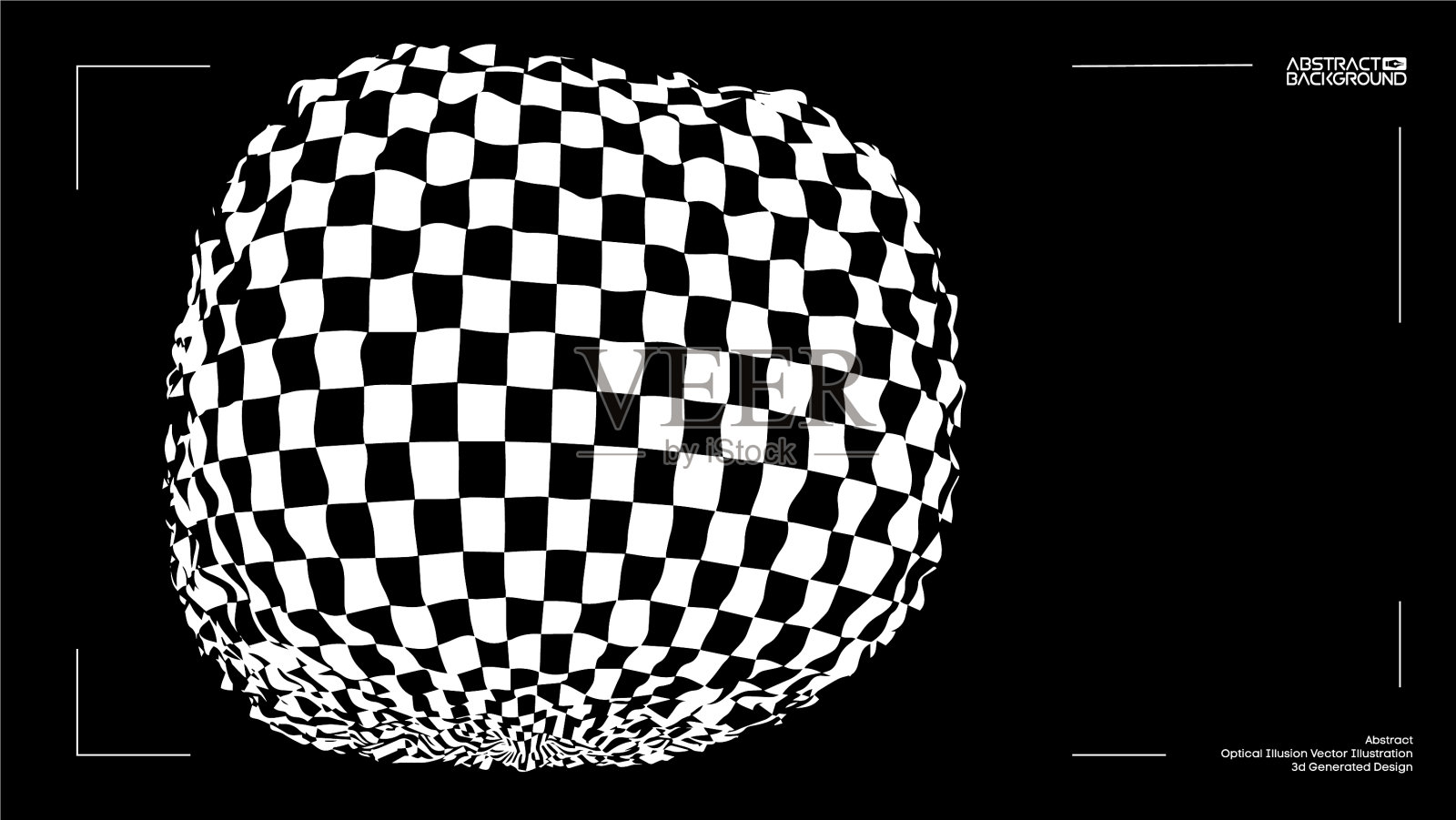 三维视差变形盒用插画图片素材