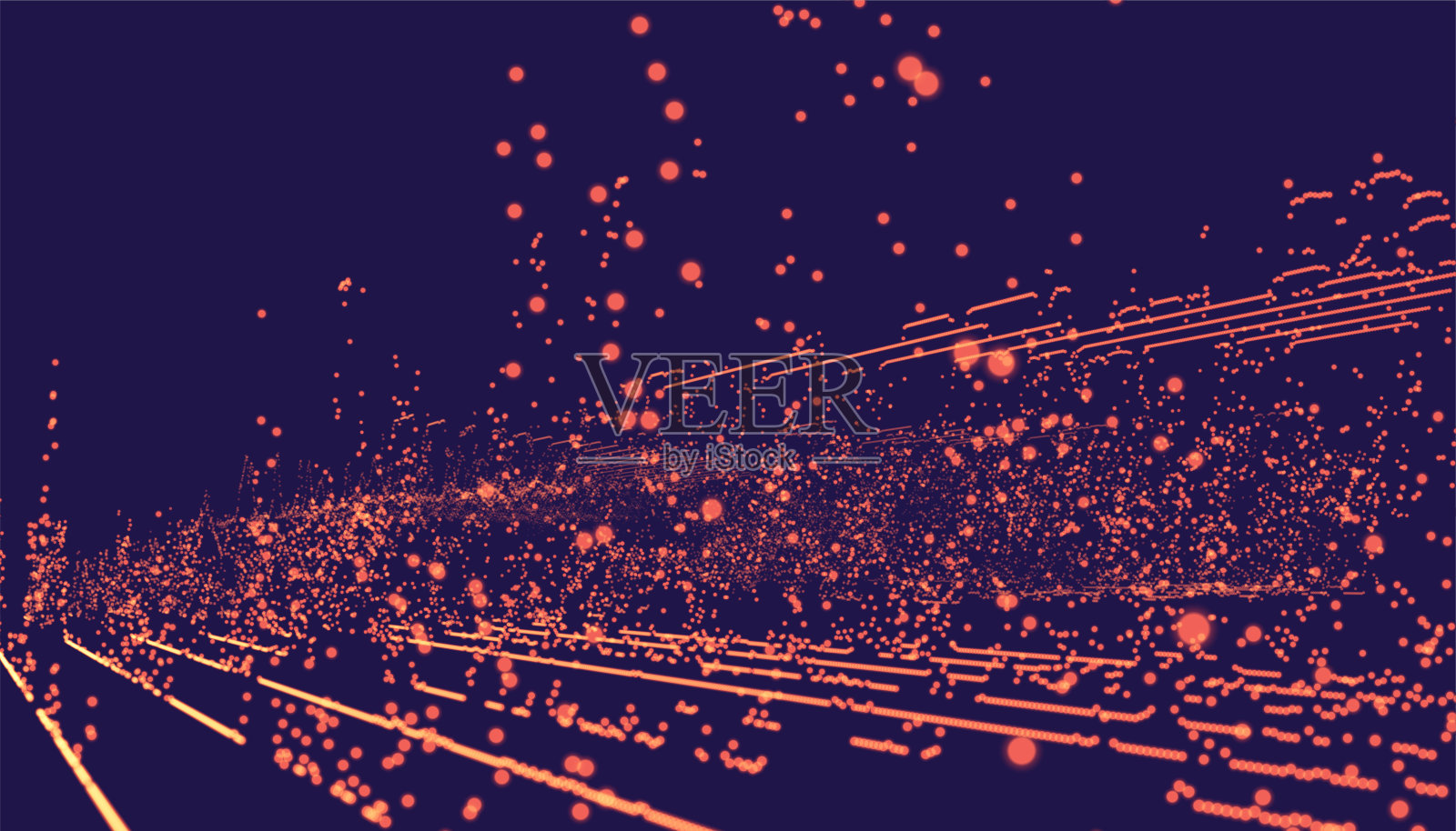 抽象数字技术背景中的透视风格插画图片素材