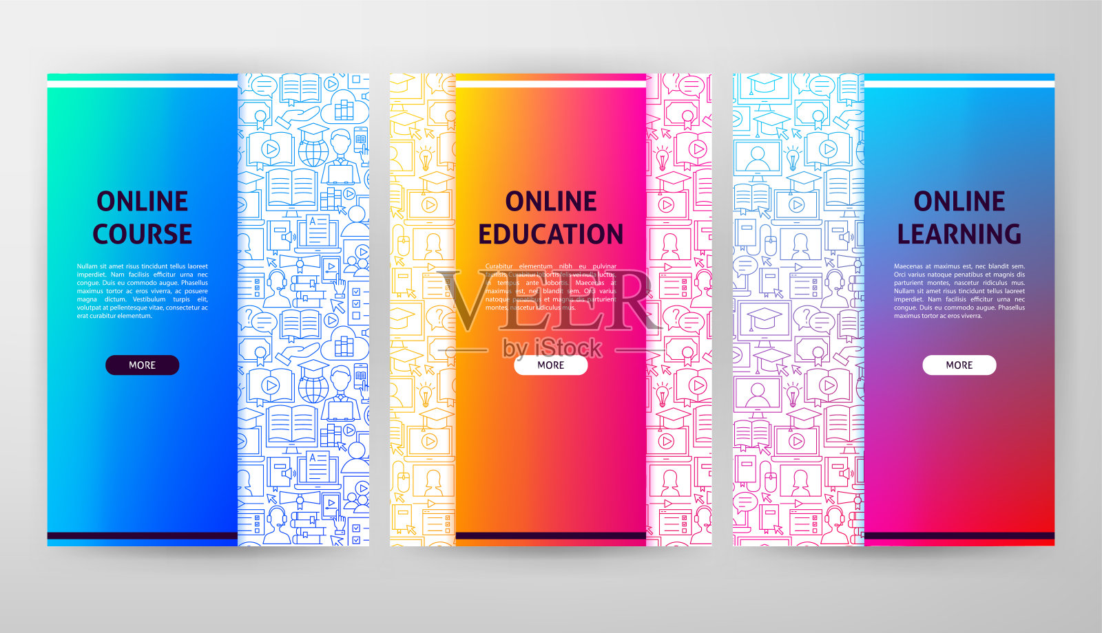 在线学习手册网页设计插画图片素材