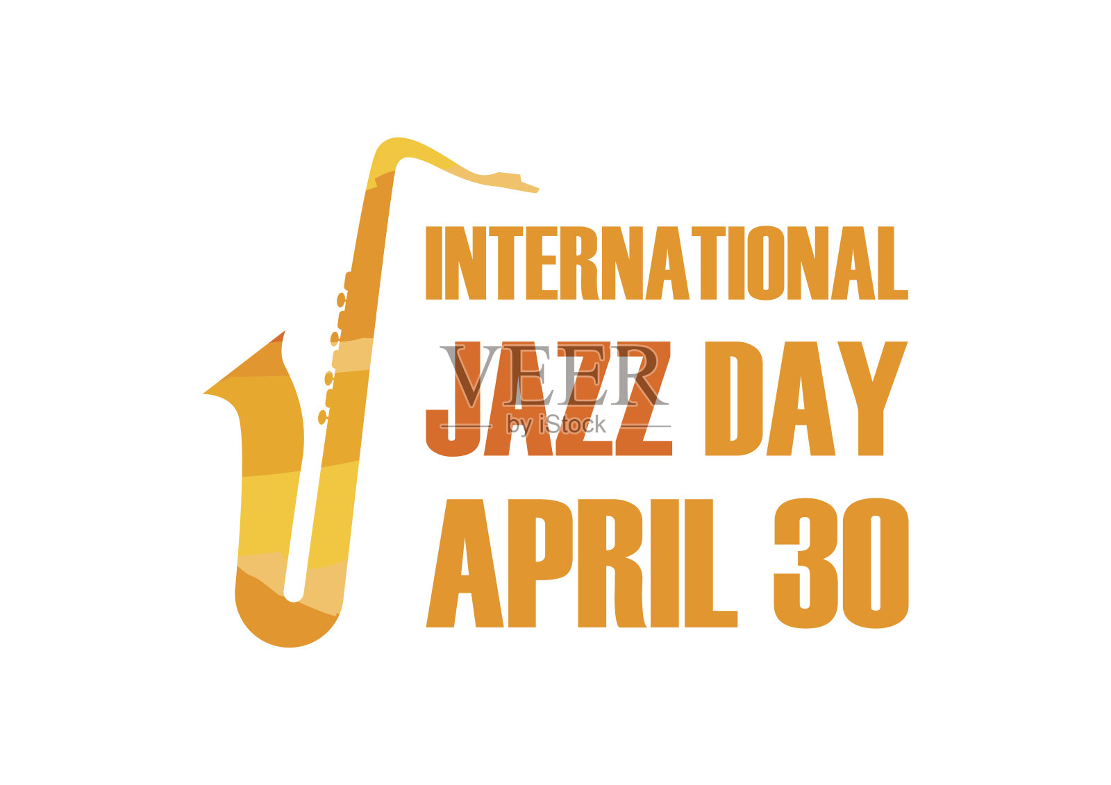 国际爵士日矢量设计模板素材