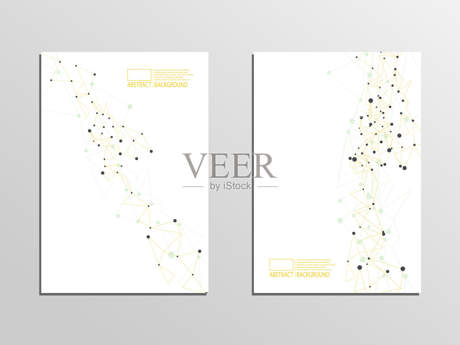 书籍、杂志、传单的封面。通讯线矢量图形。模板A4。插画图片素材