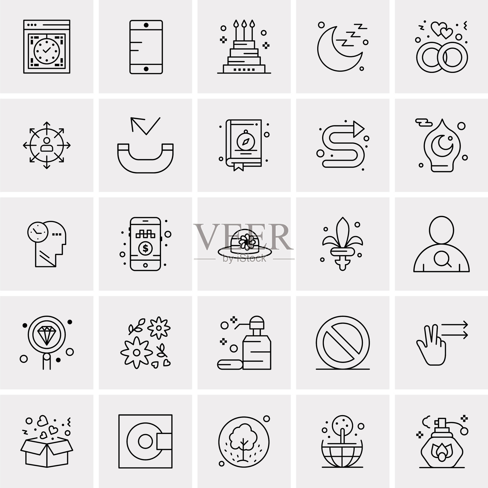 设置25个通用业务图标图标素材