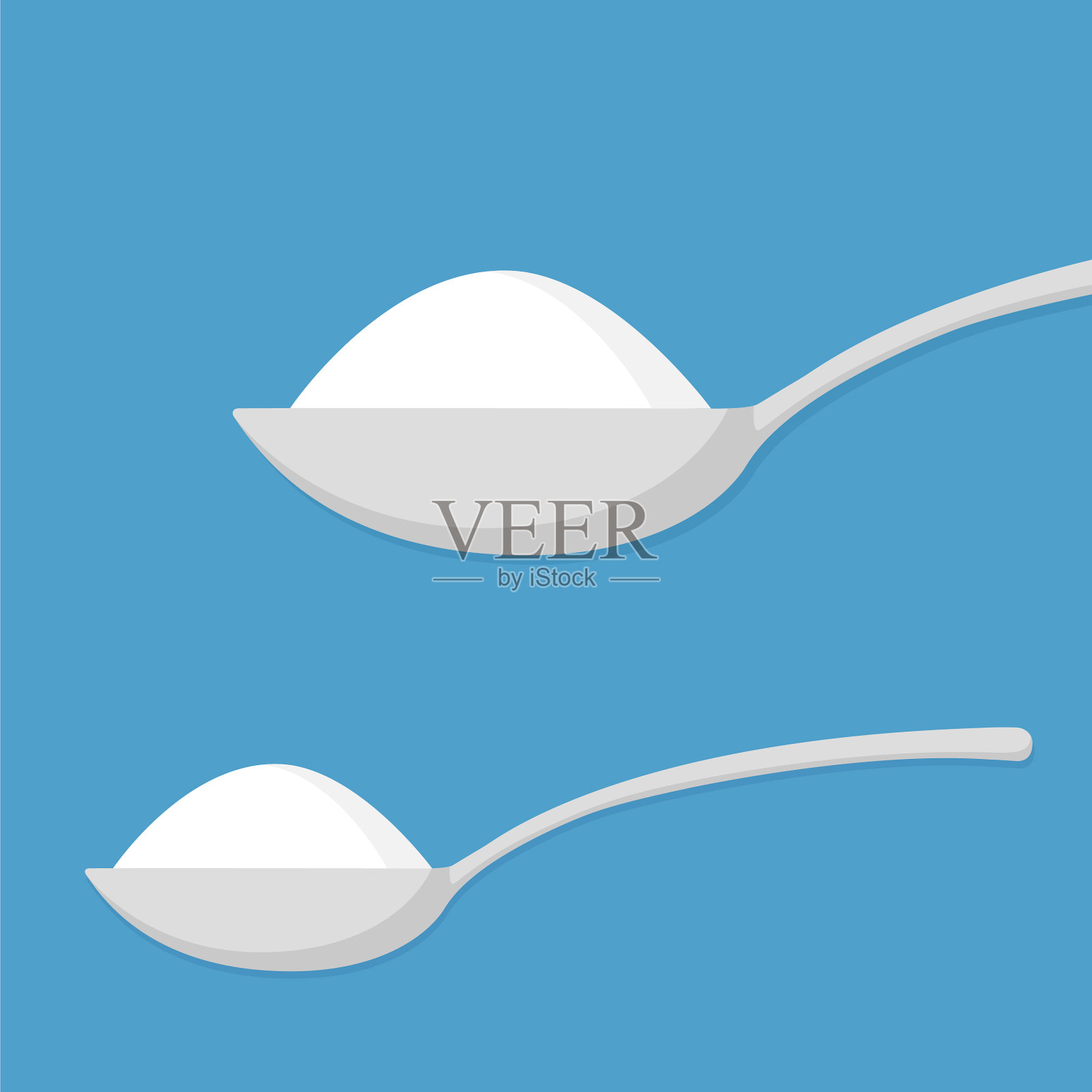 加入糖、盐、面粉或其他配料插画图片素材