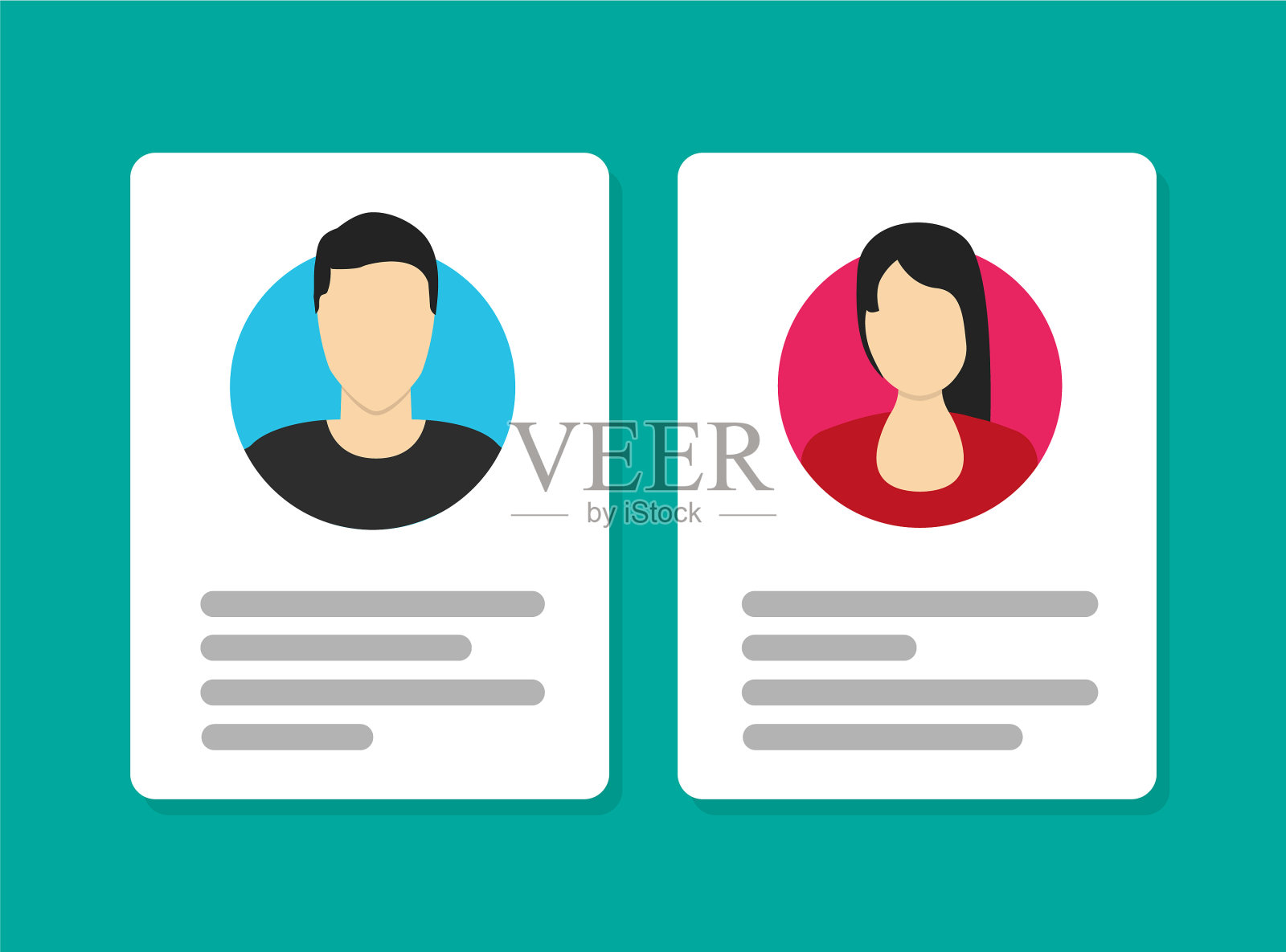 身份证图标个人信息数据图标插画图片素材