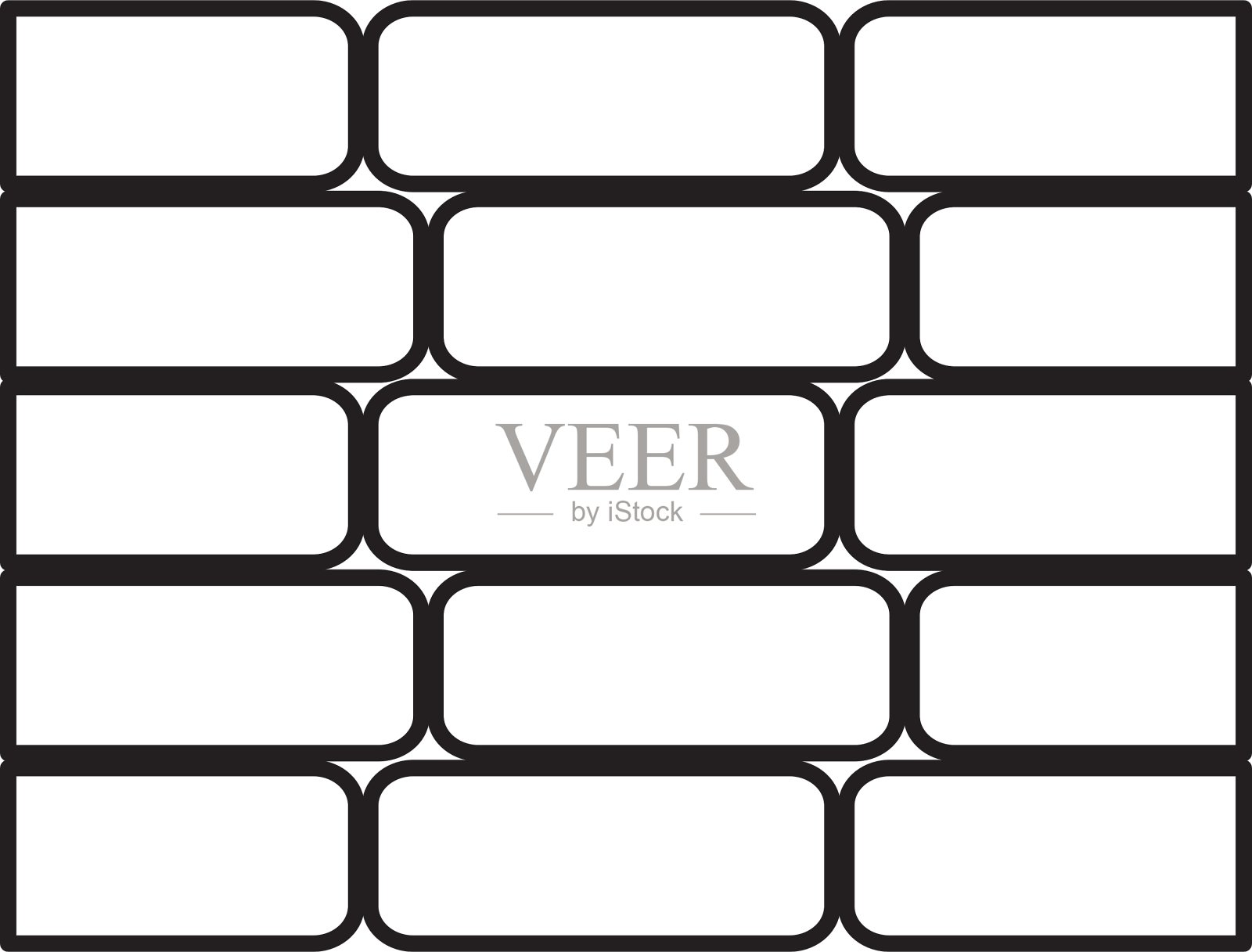 墙砖孤立图标插画图片素材