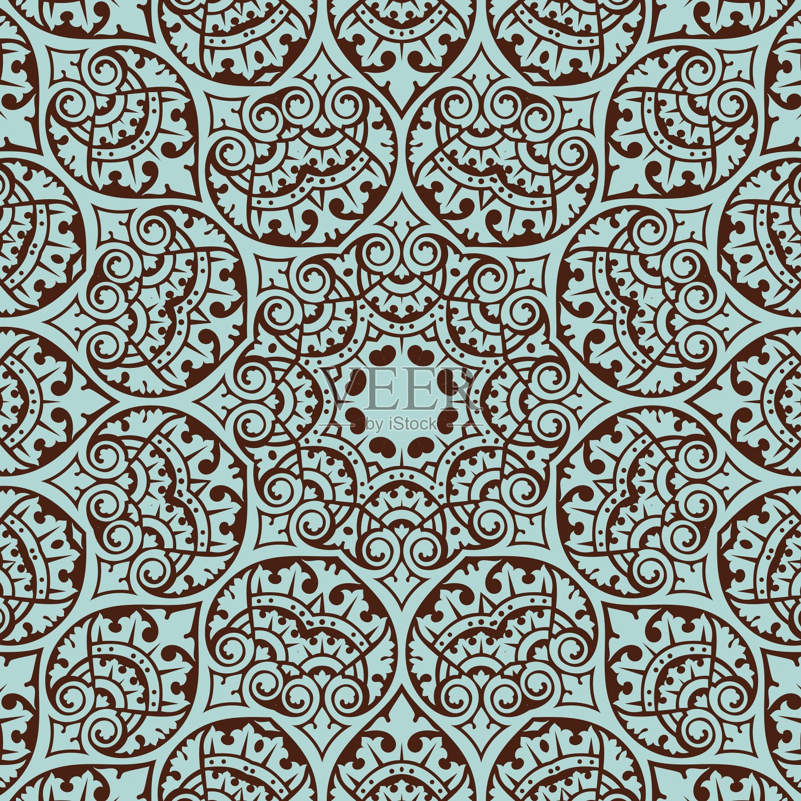 复古的图案插画图片素材