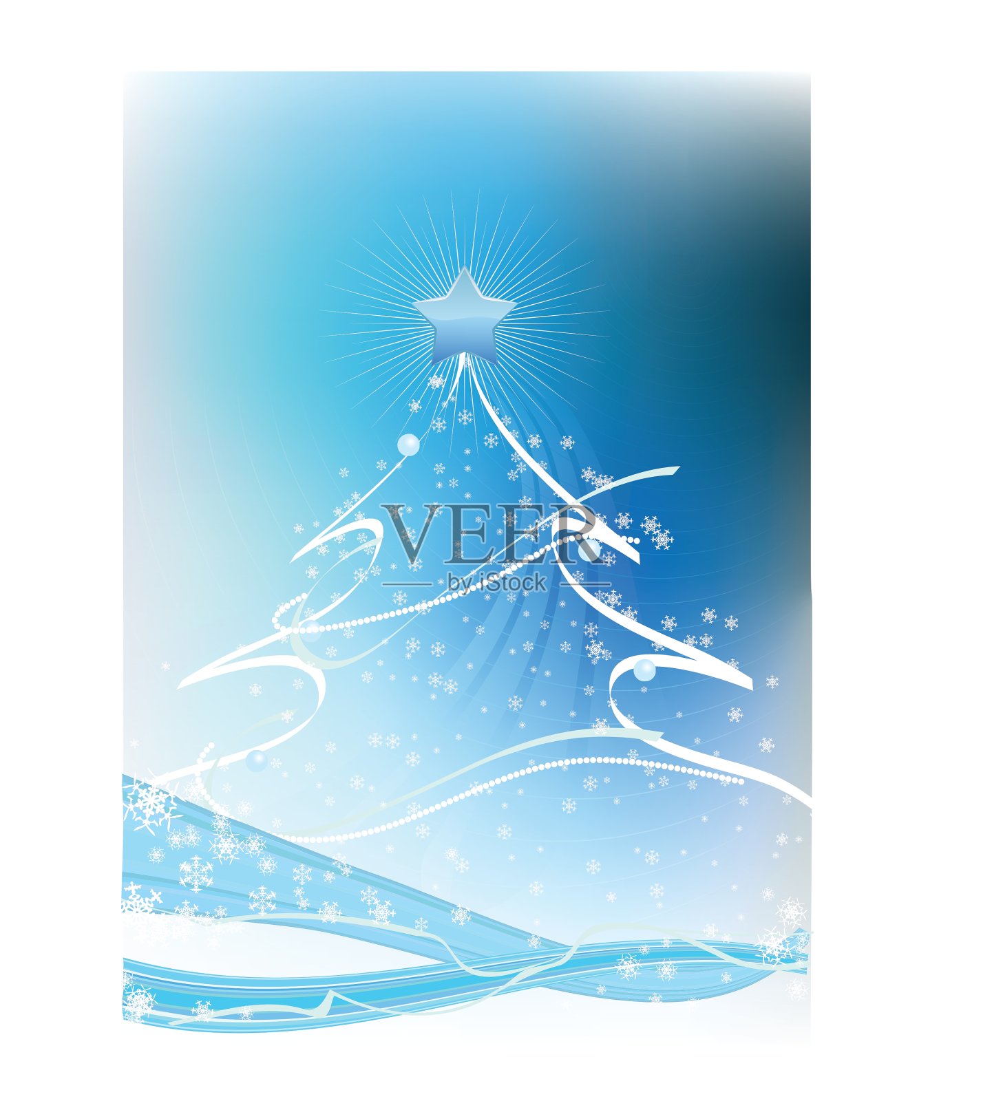 圣诞树插画图片素材