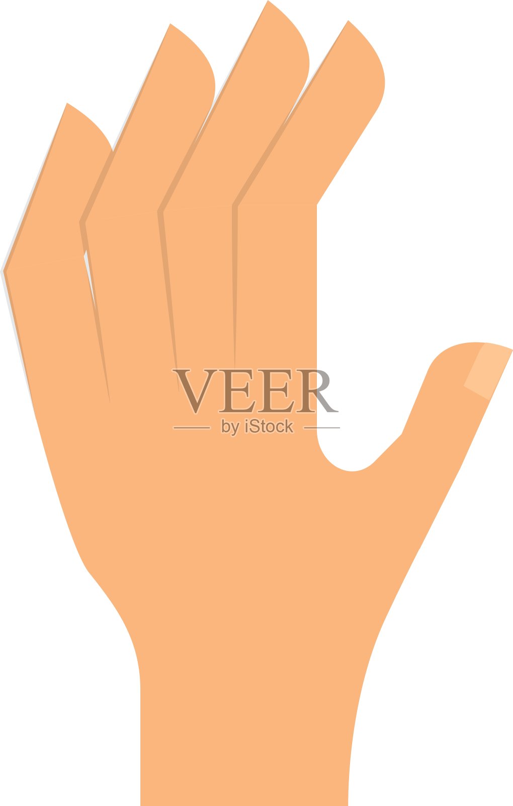 手人类符号孤立图标设计元素图片