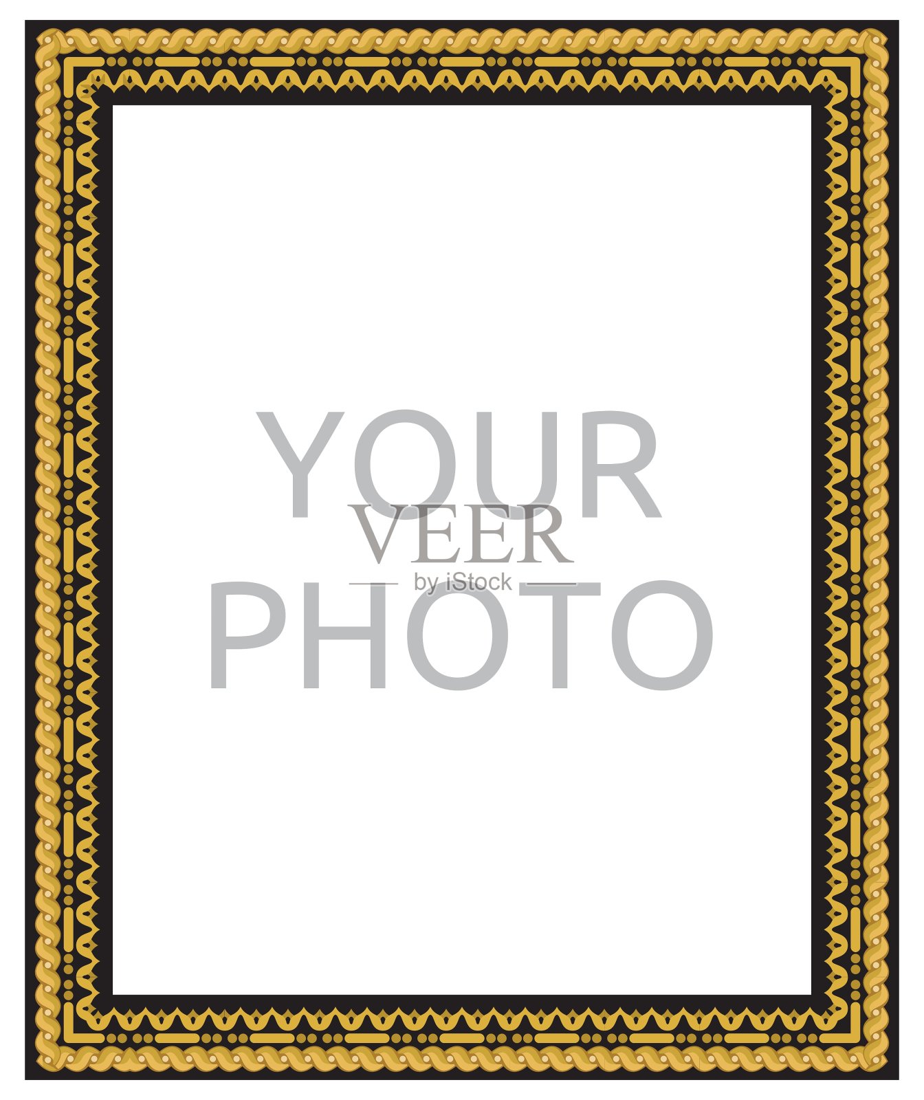 特写画架在白色背景里插画图片素材