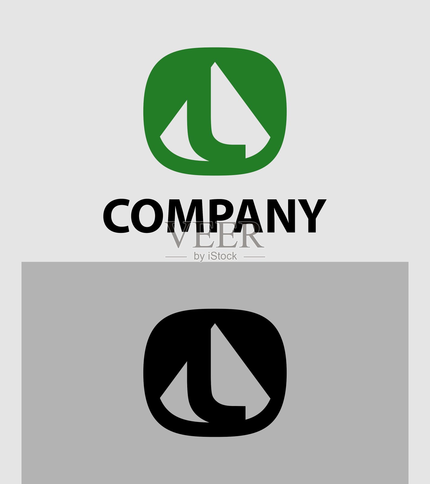 字母L标志图标设计模板元素插画图片素材