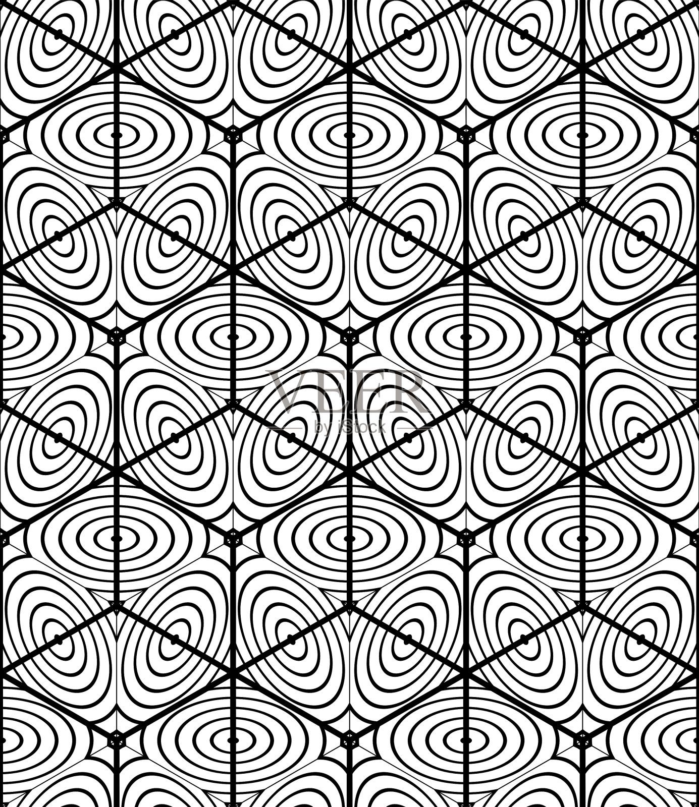 无缝光学花纹装饰用插画图片素材