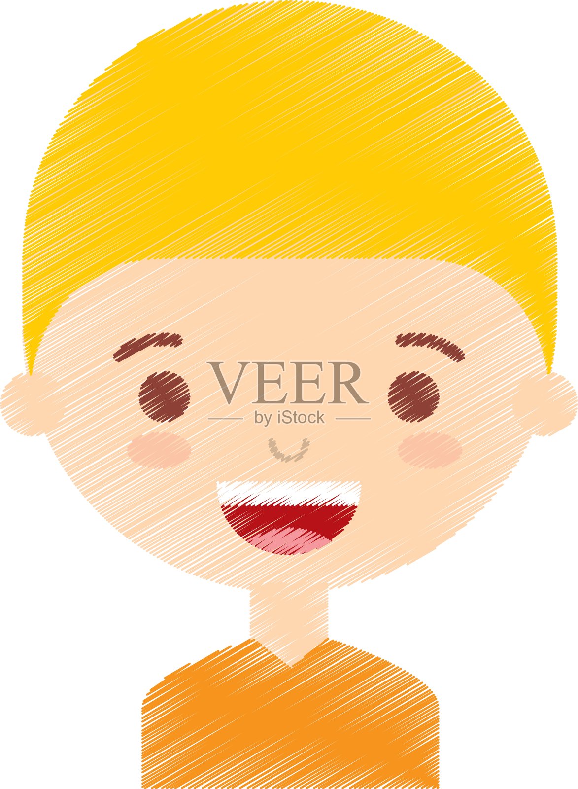 小男孩角色图标插画图片素材