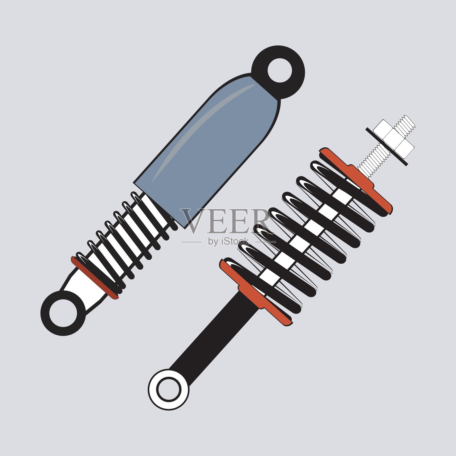 颜色图标设置与弹簧图标素材