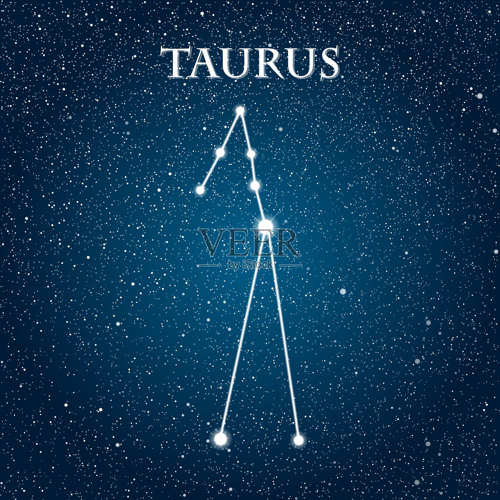 黄道十二宫的星座EPS 10插画图片素材