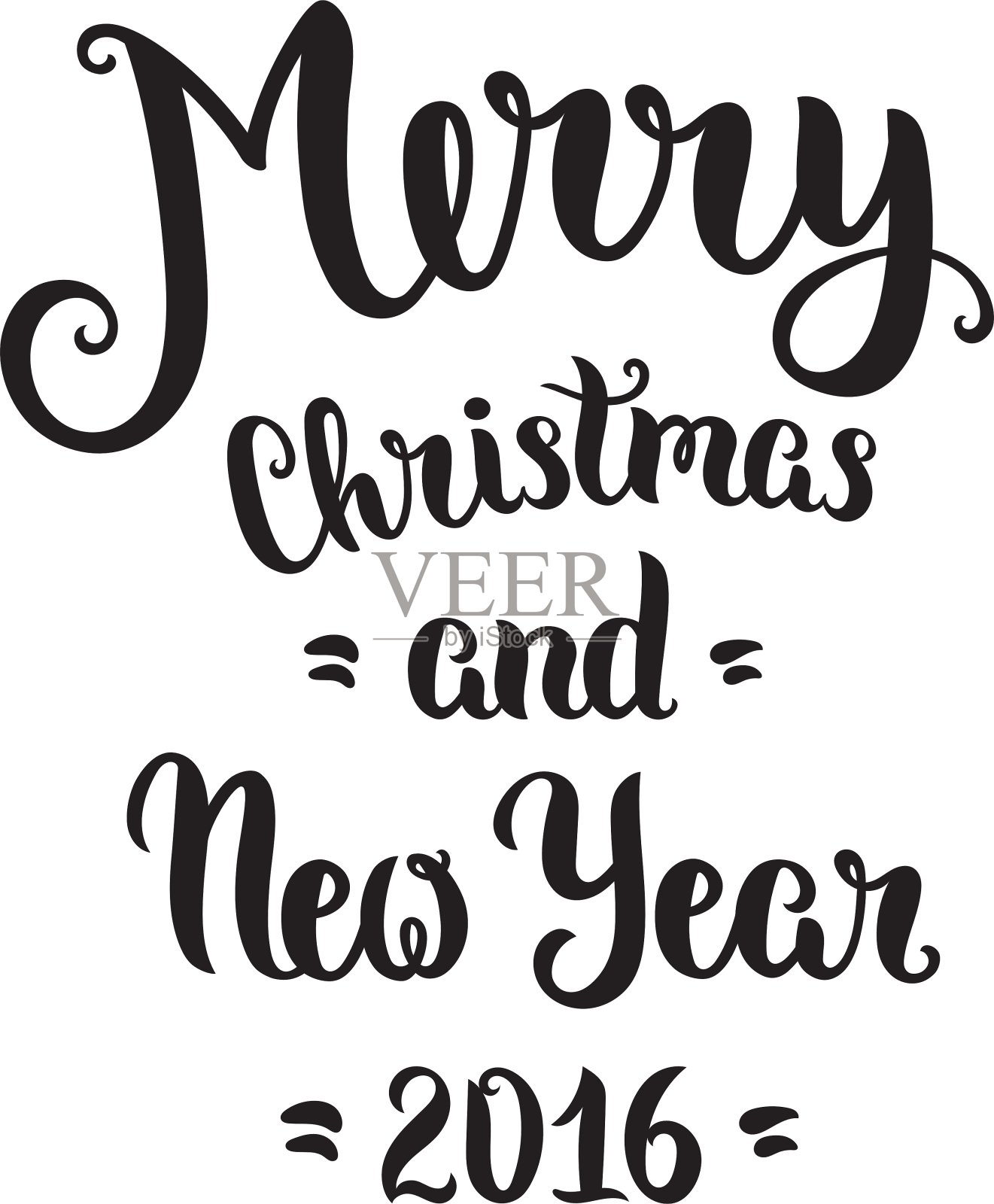 圣诞快乐刻字设计元素图片