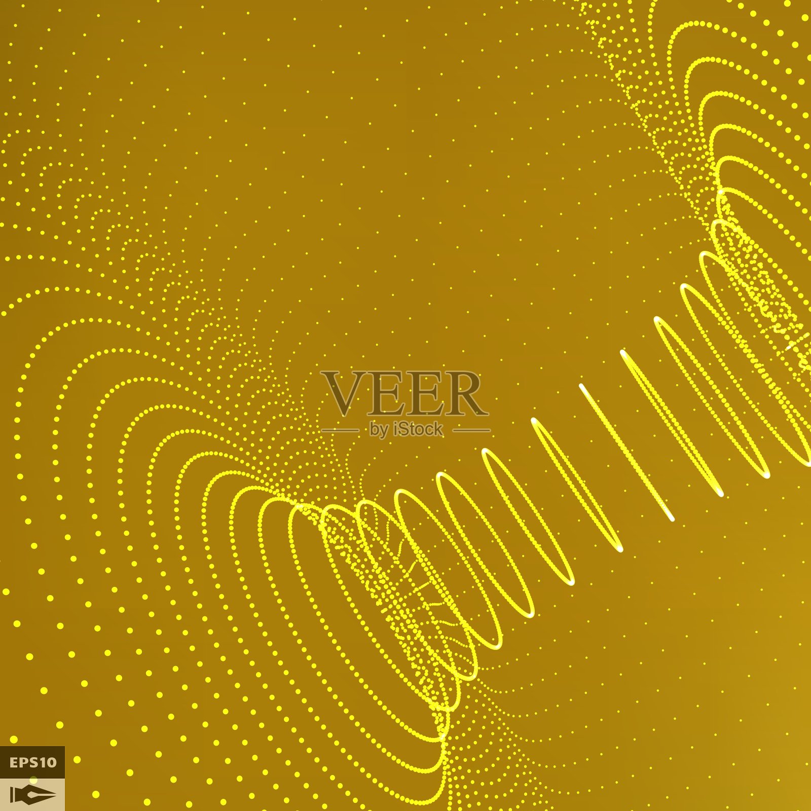 抽象的3d表面看起来像漏斗网格插画图片素材