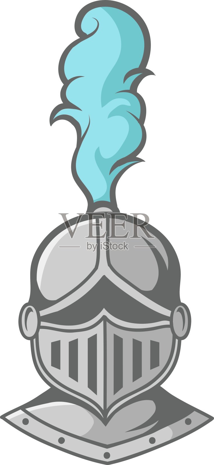 骑士的头盔设计元素图片