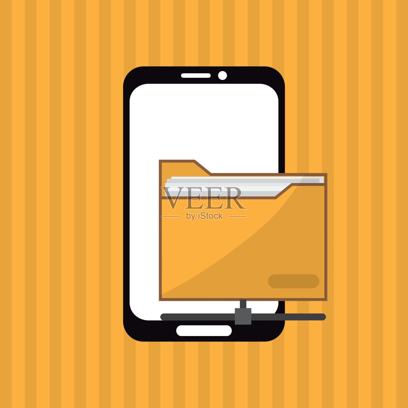 媒体图标平面插画图片素材