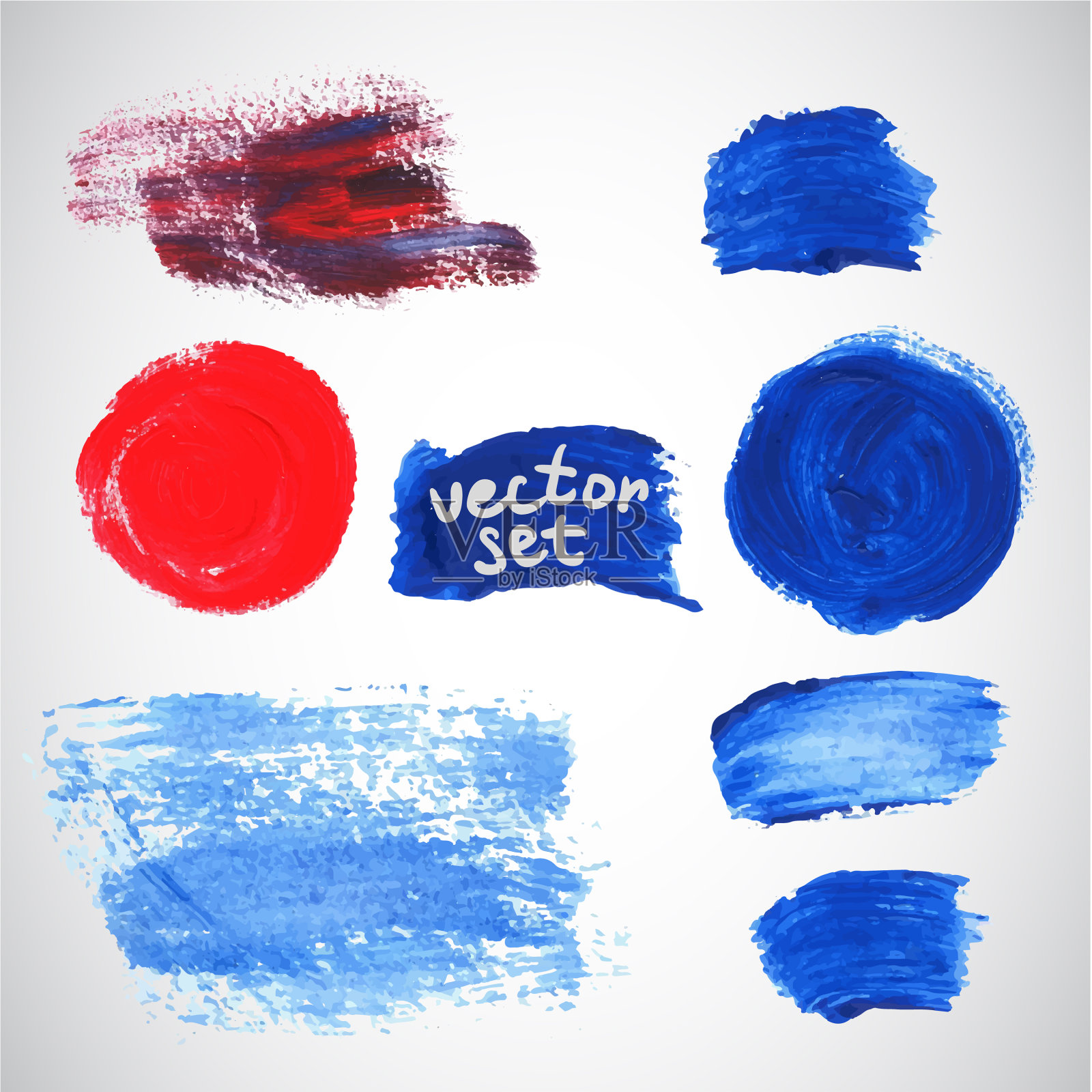 水彩污点元素为您的设计插画图片素材