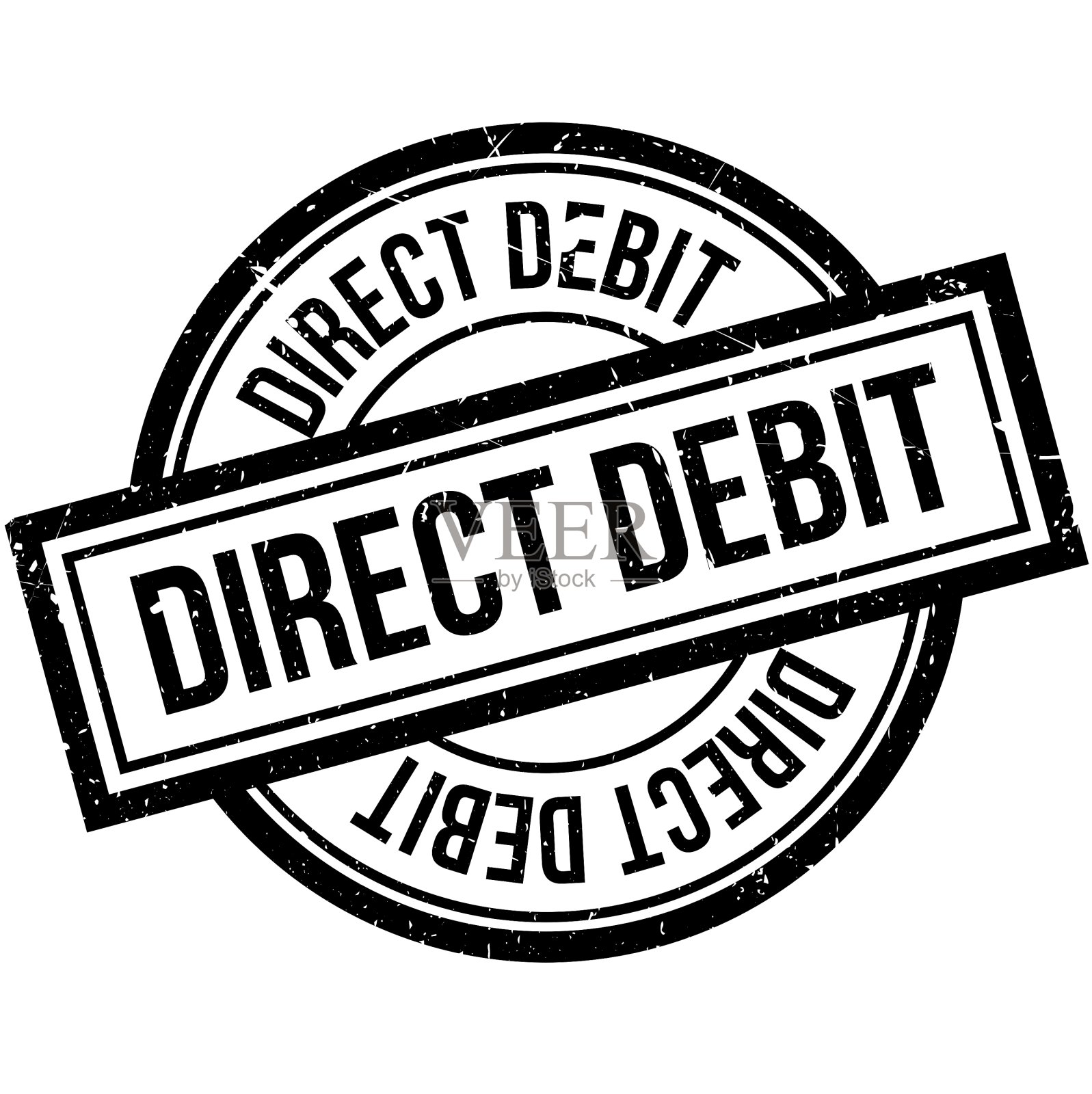 直接借记橡皮章设计元素图片