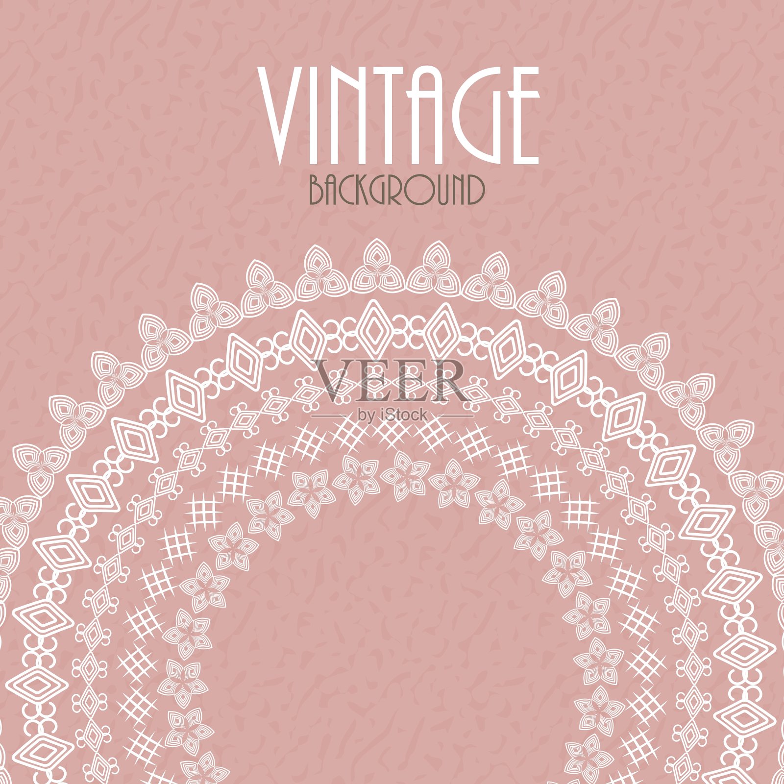 单色民族圆形装饰插画图片素材