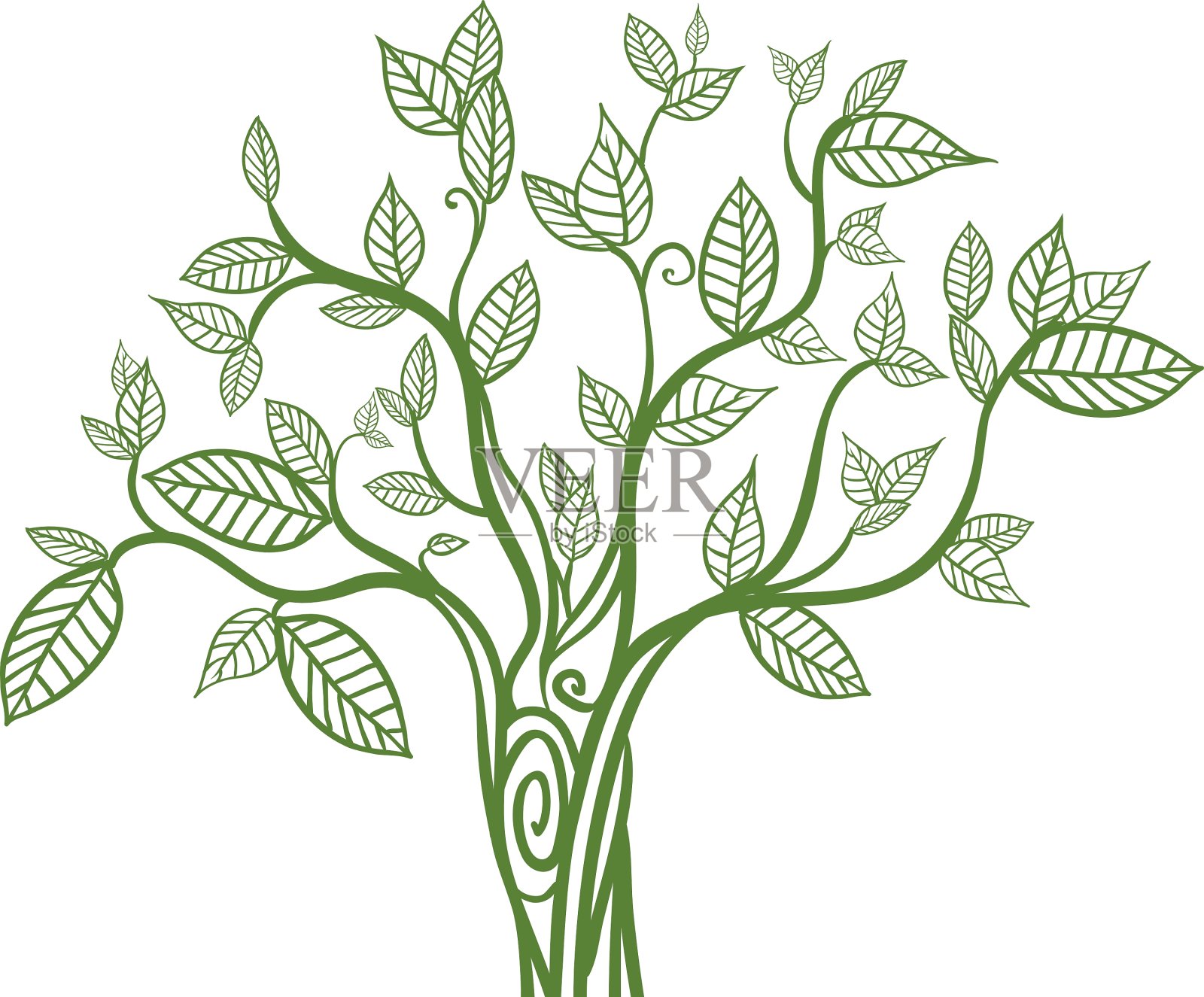 树图标自然和绿色设计图形设计元素图片