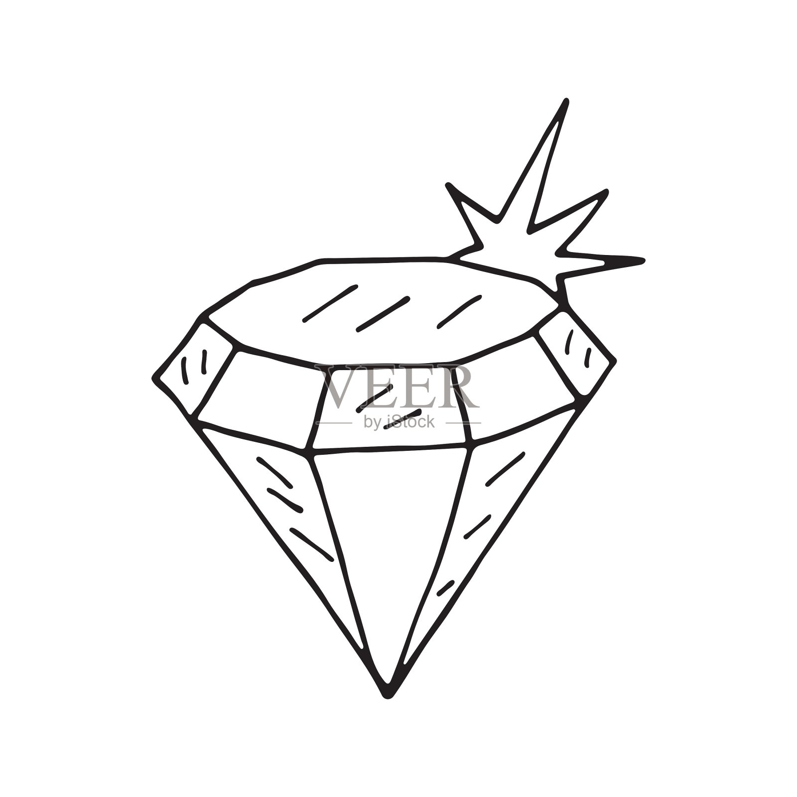 钻石图标设计元素图片