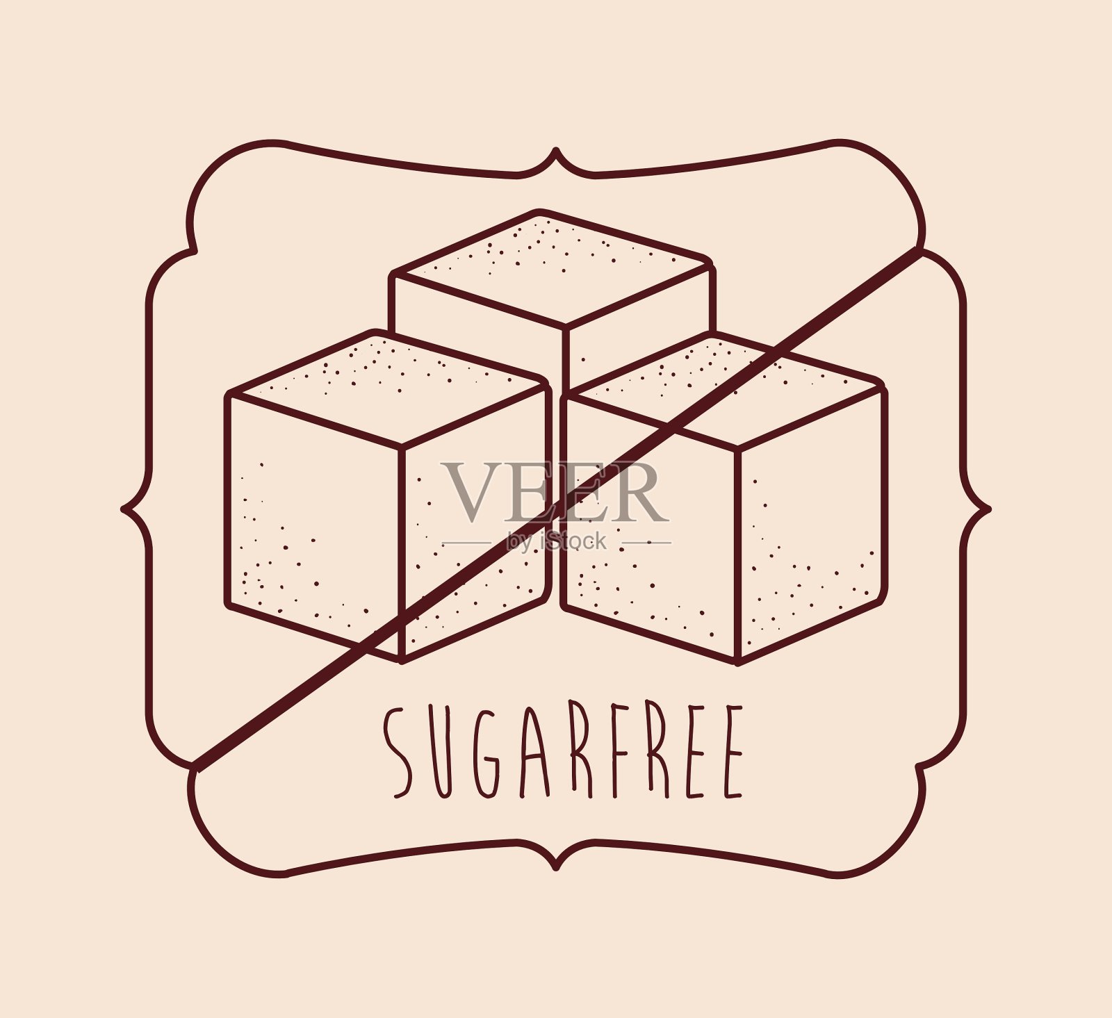 无糖产品插画图片素材