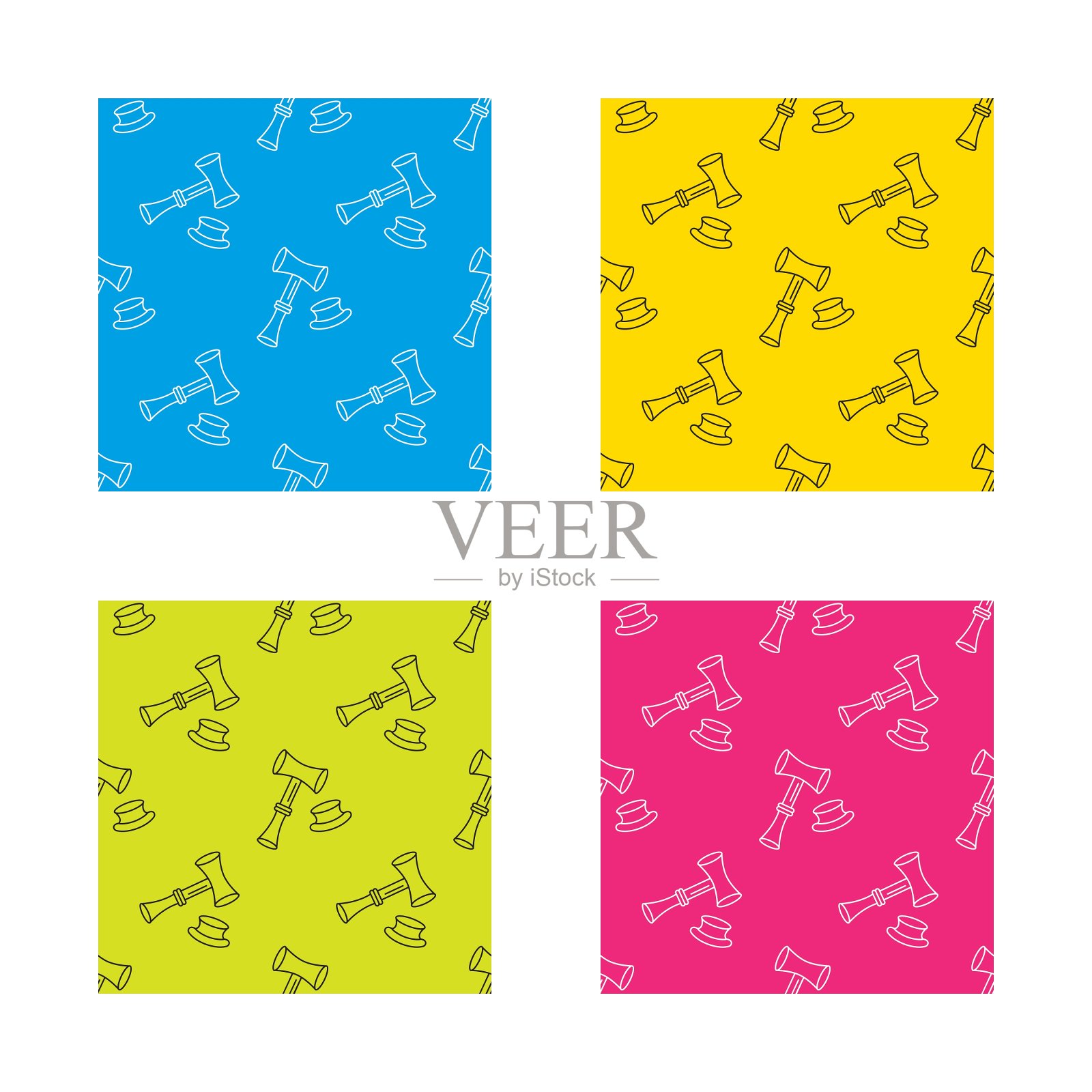 拍卖锤图标正义和法律标志插画图片素材