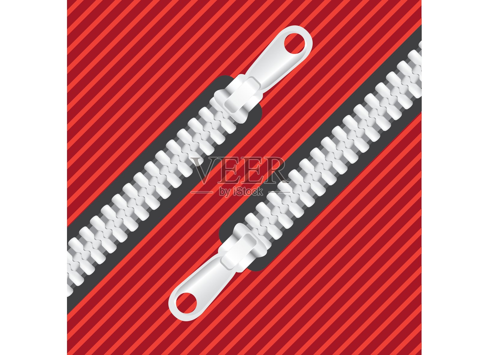 服装拉链插画图片素材