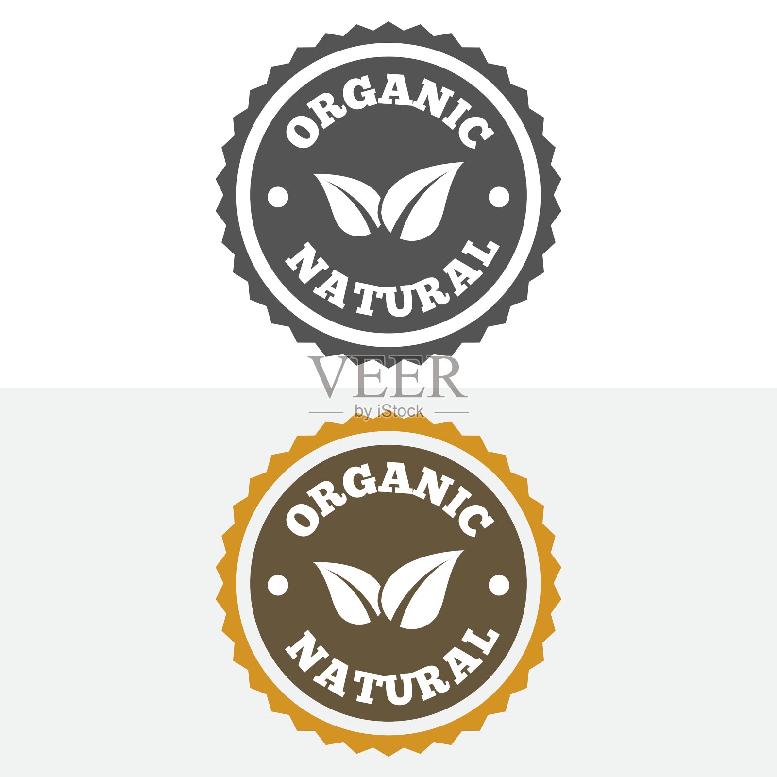 一套复古的标识标签徽章标识类型插画图片素材