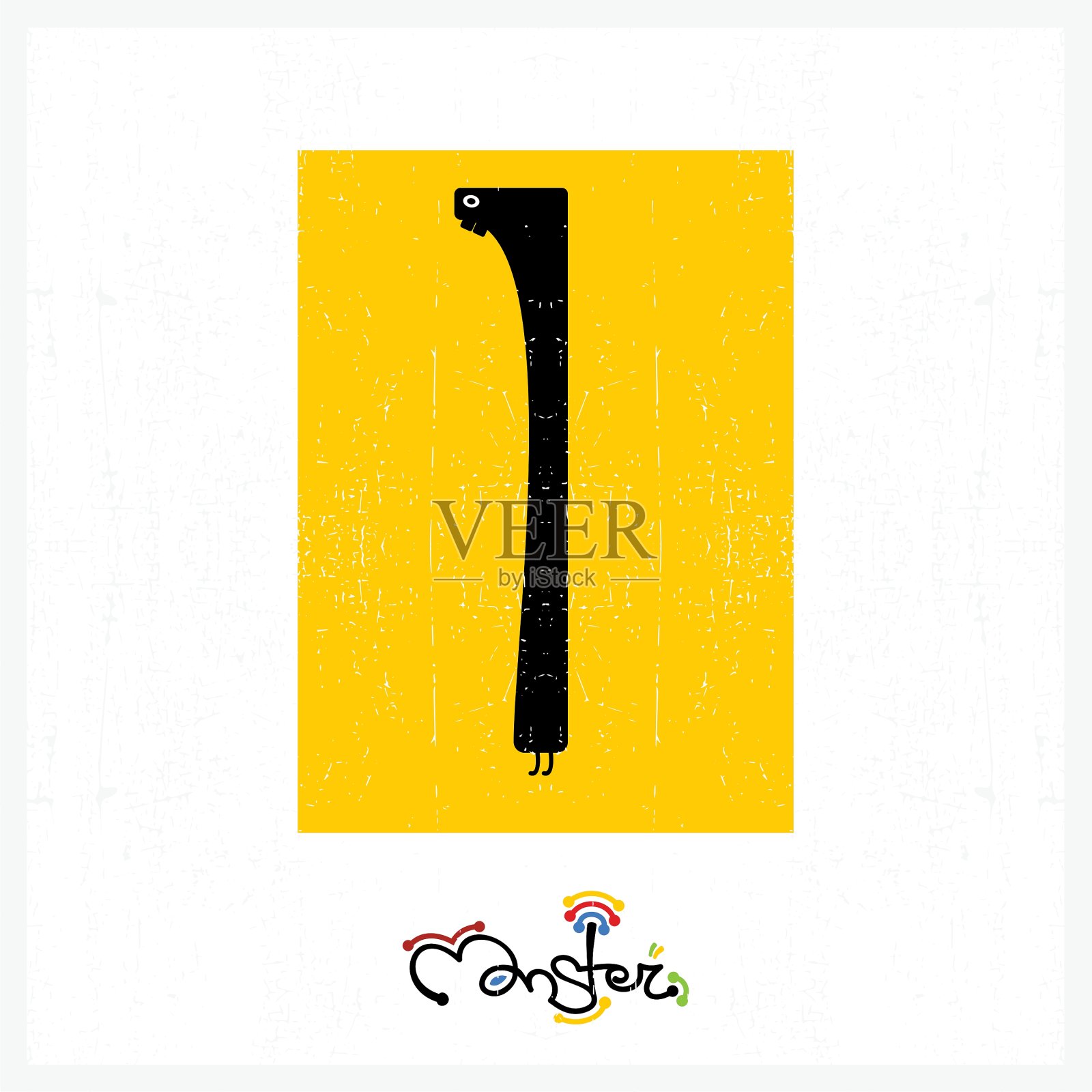 怪物插画图片素材