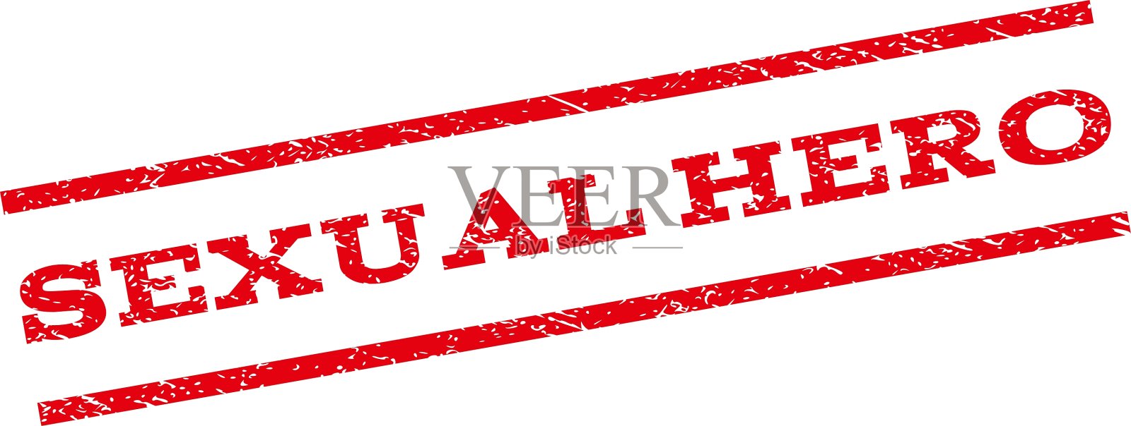 性英雄水印邮票插画图片素材