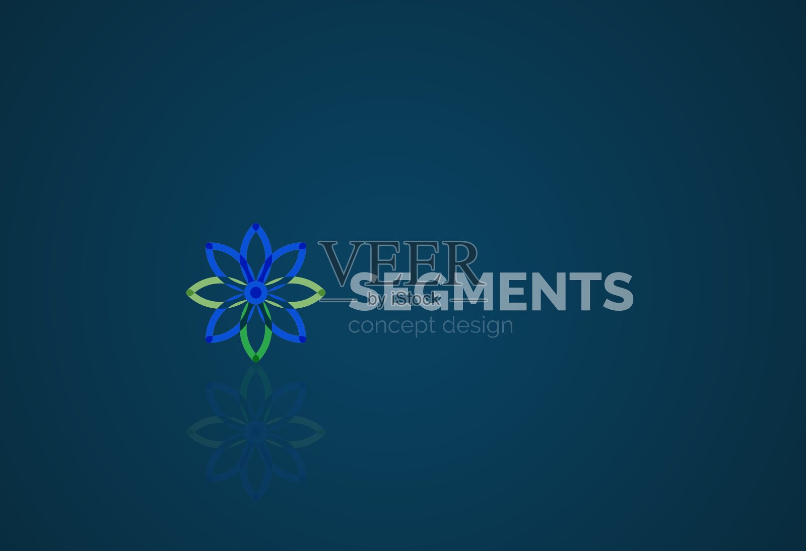 轮廓最小抽象几何标志插画图片素材