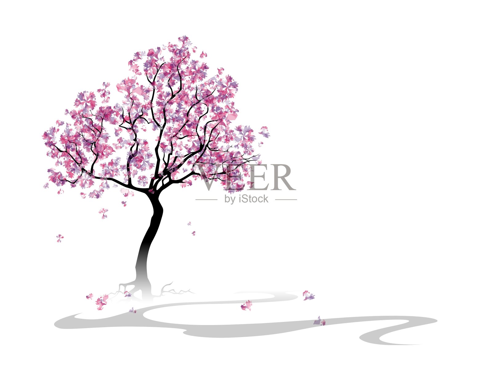 春天的背景设计元素图片