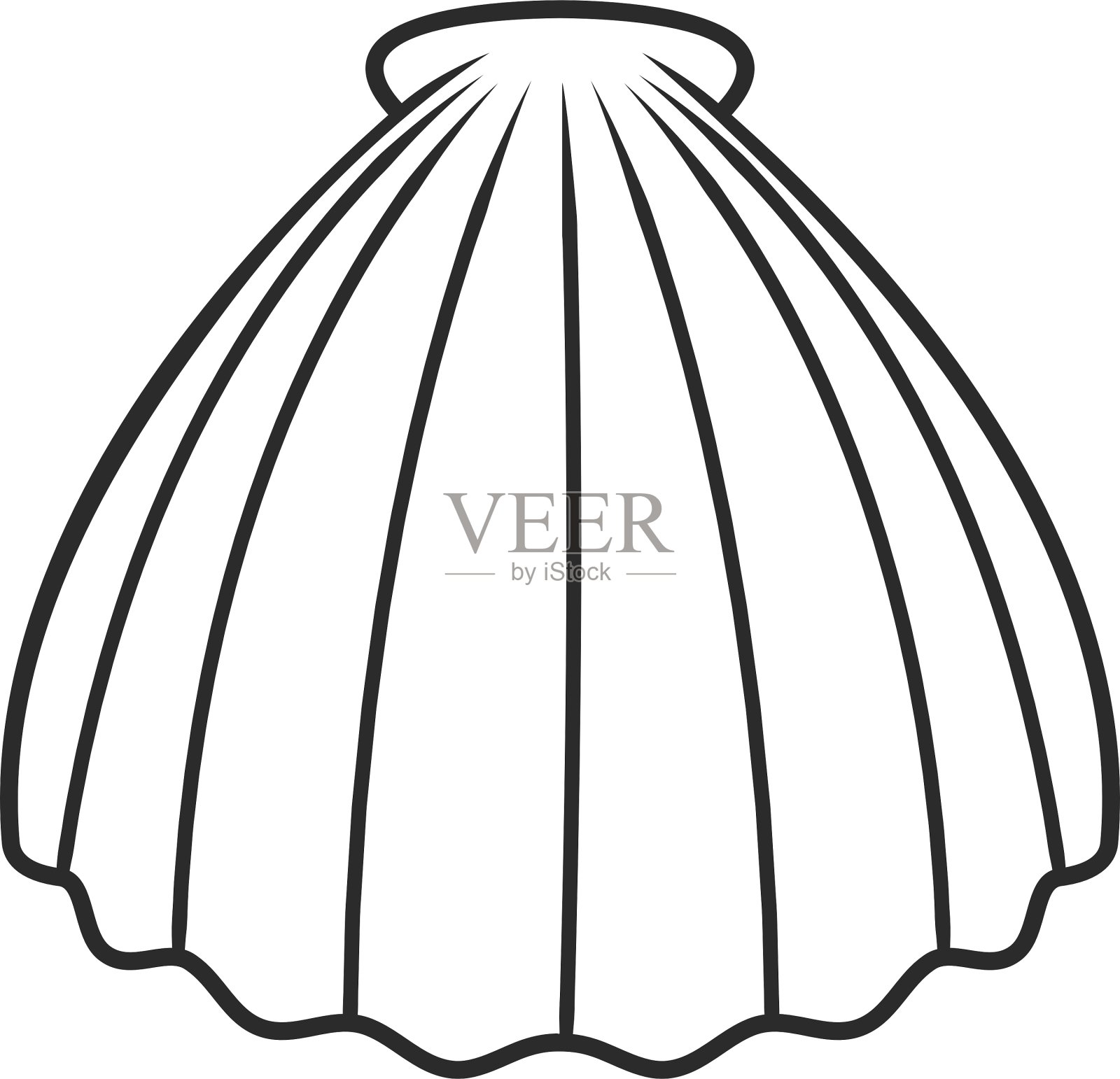 扇贝贝壳设计元素图片