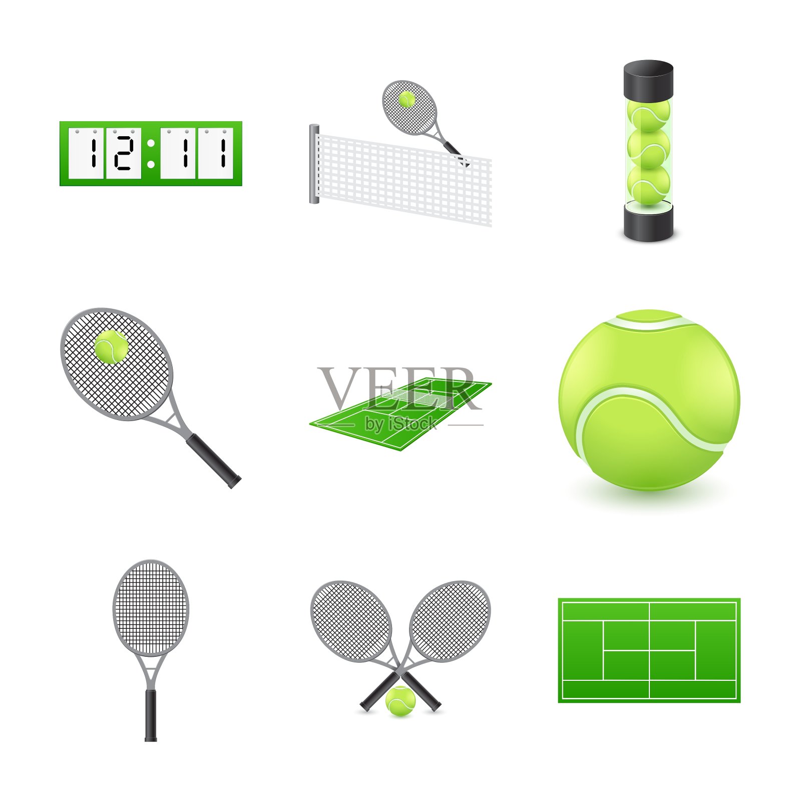 网球的图标图标素材