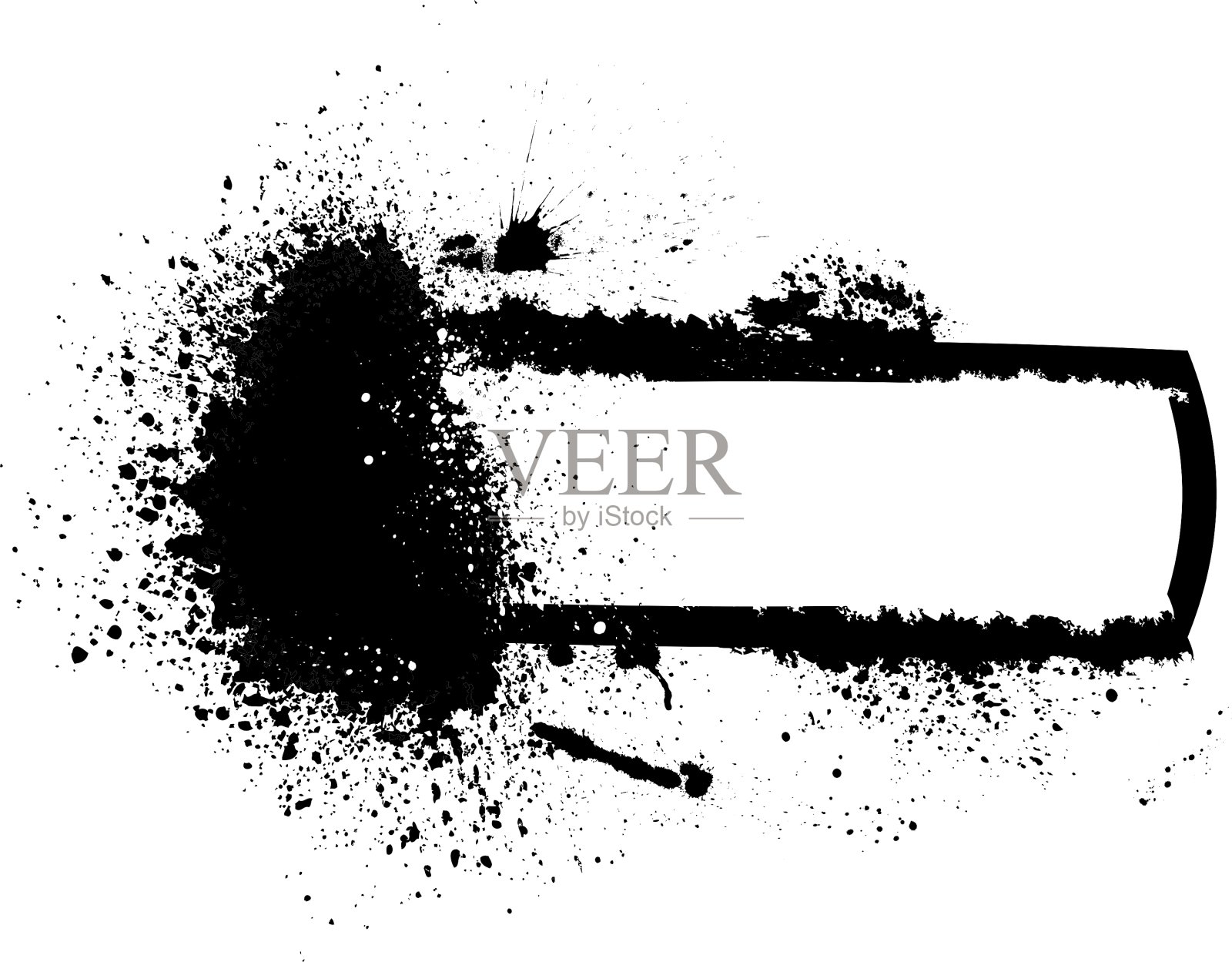 飞溅的旗帜插画图片素材