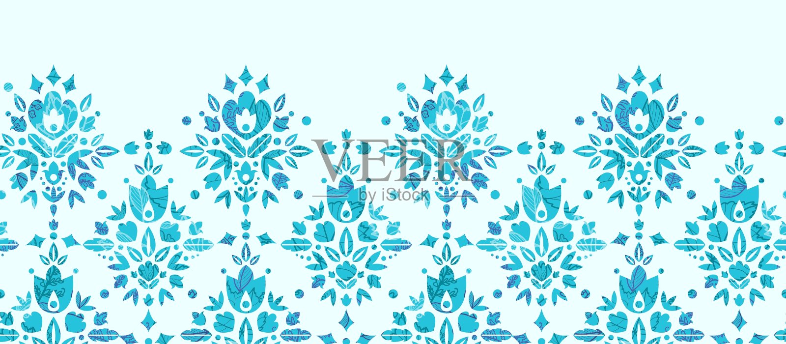 抽象花缎横向无缝图案插画图片素材