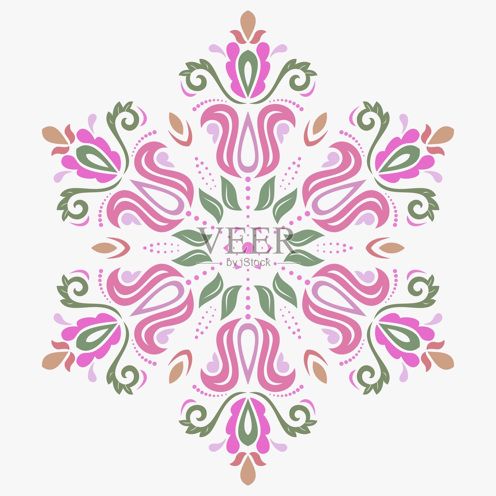 东方抽象模式插画图片素材