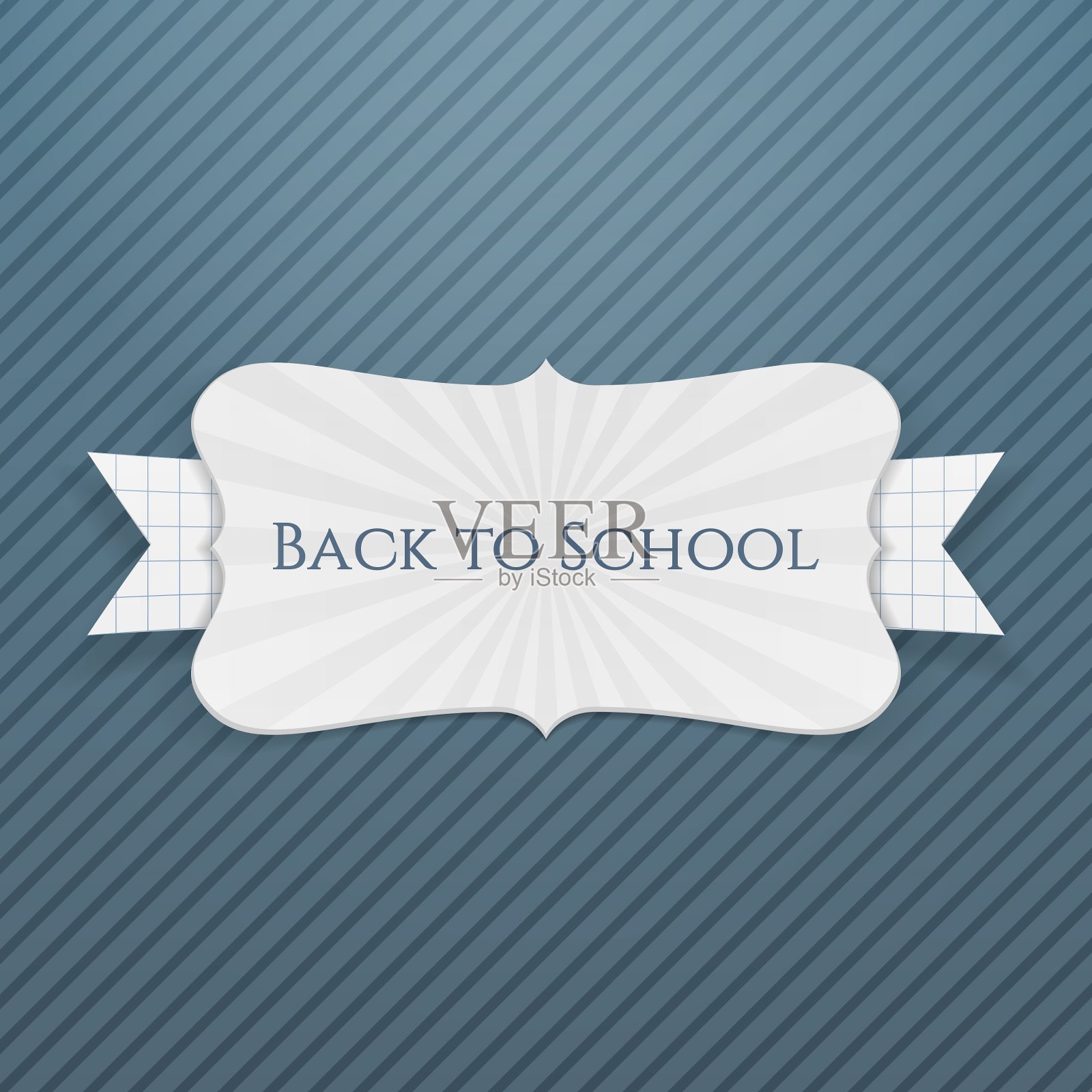 回到学校的节日标签插画图片素材