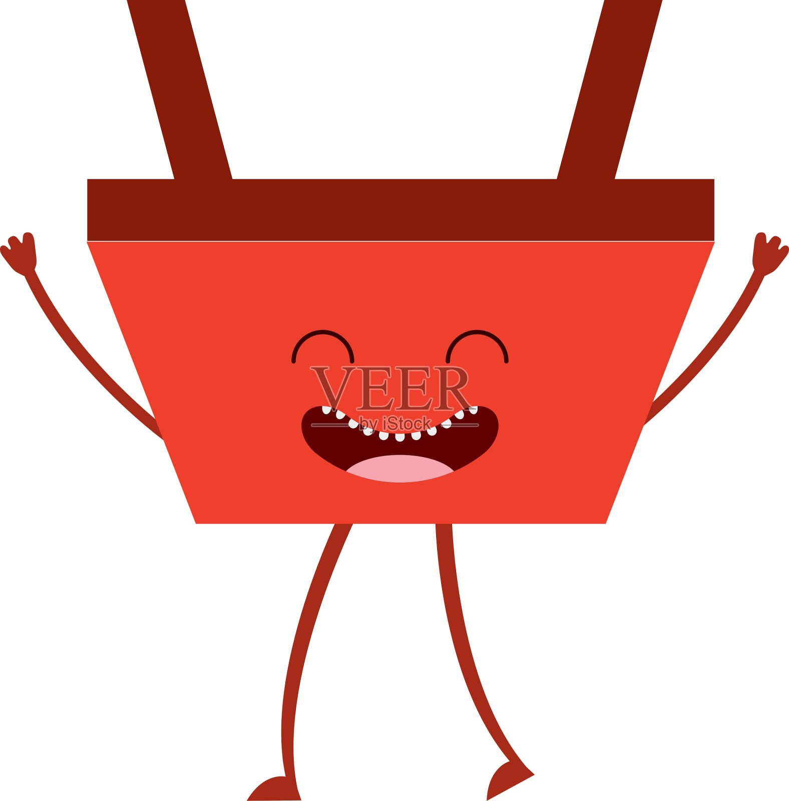 篮子购物孤立图标设计元素图片