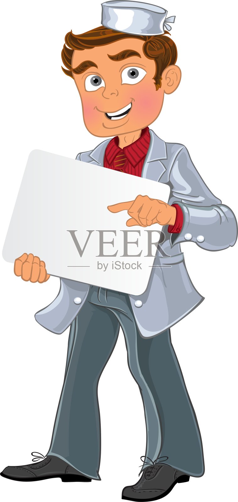 年轻的医务人员有空白区域的文字或标志插画图片素材