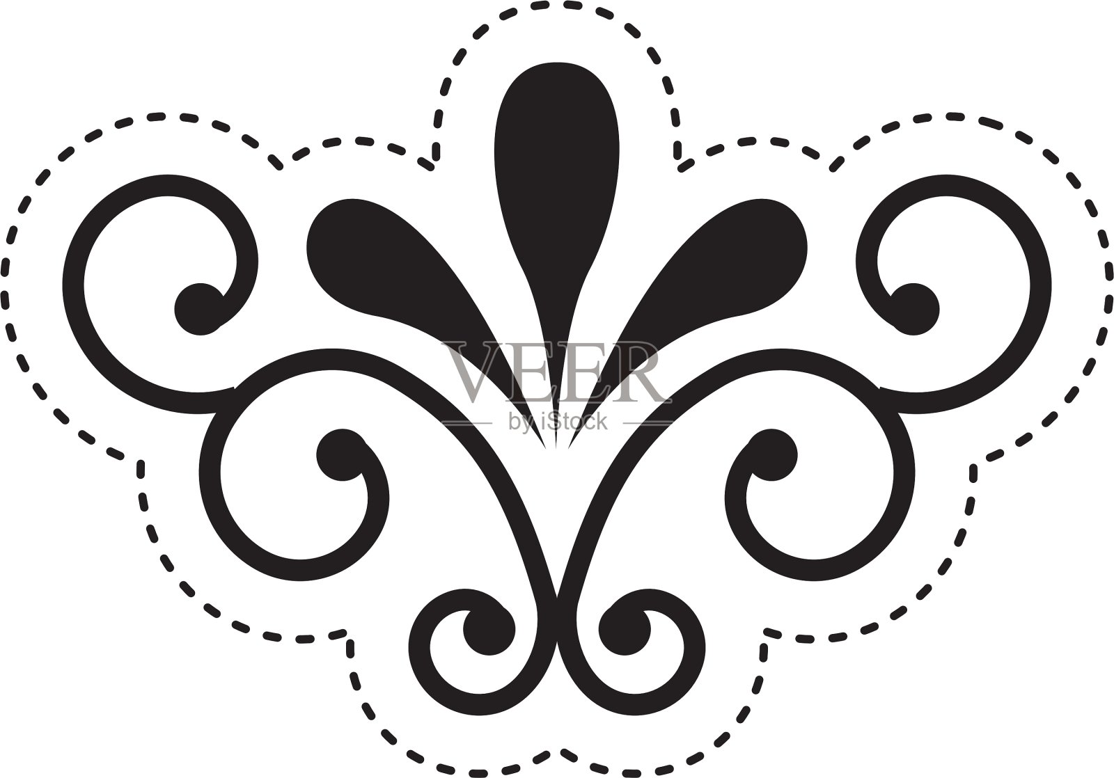 优雅的帧隔离图标设计元素图片