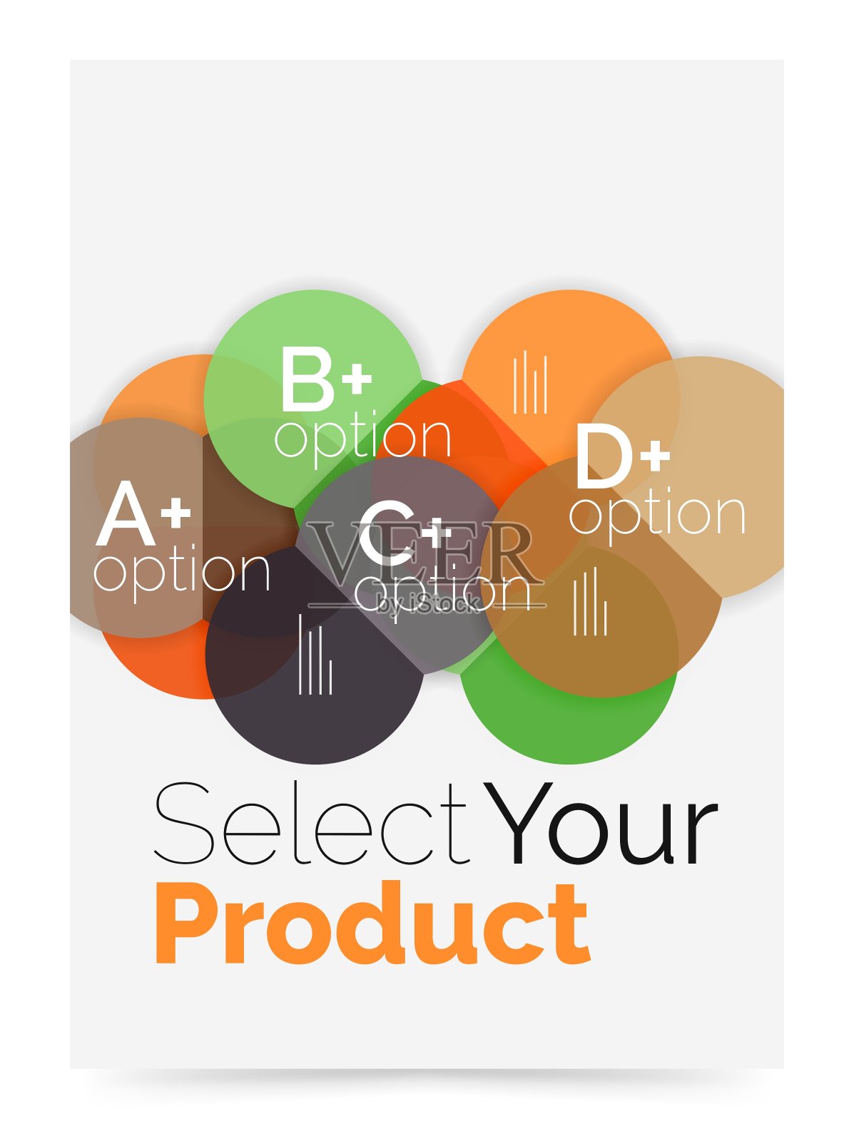 选项选择信息图表横幅插画图片素材