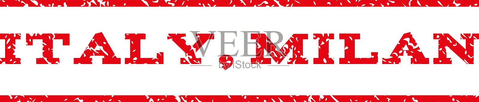 意大利米兰水印邮票插画图片素材