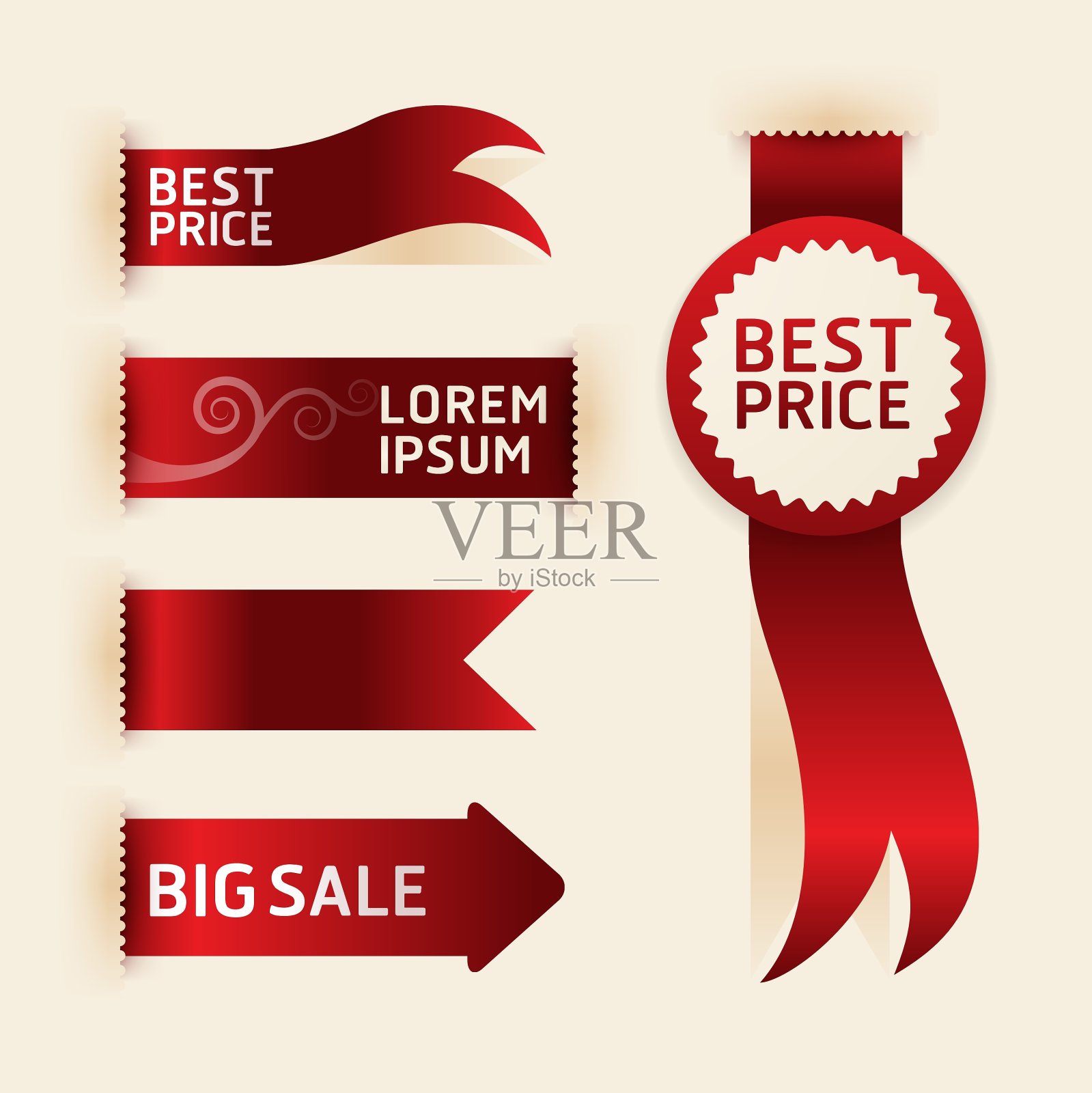 红丝带推广产品设计设计元素图片