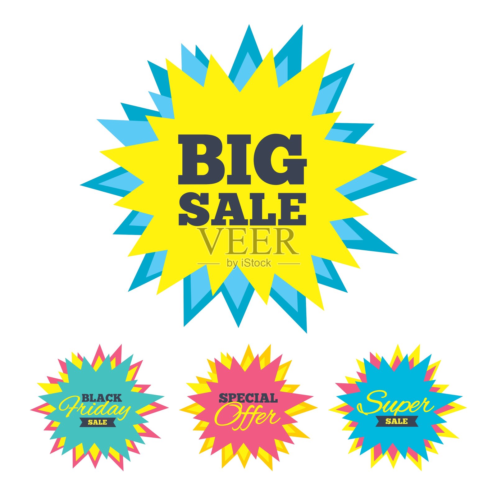 大减价标志图标特别优惠标志设计元素图片