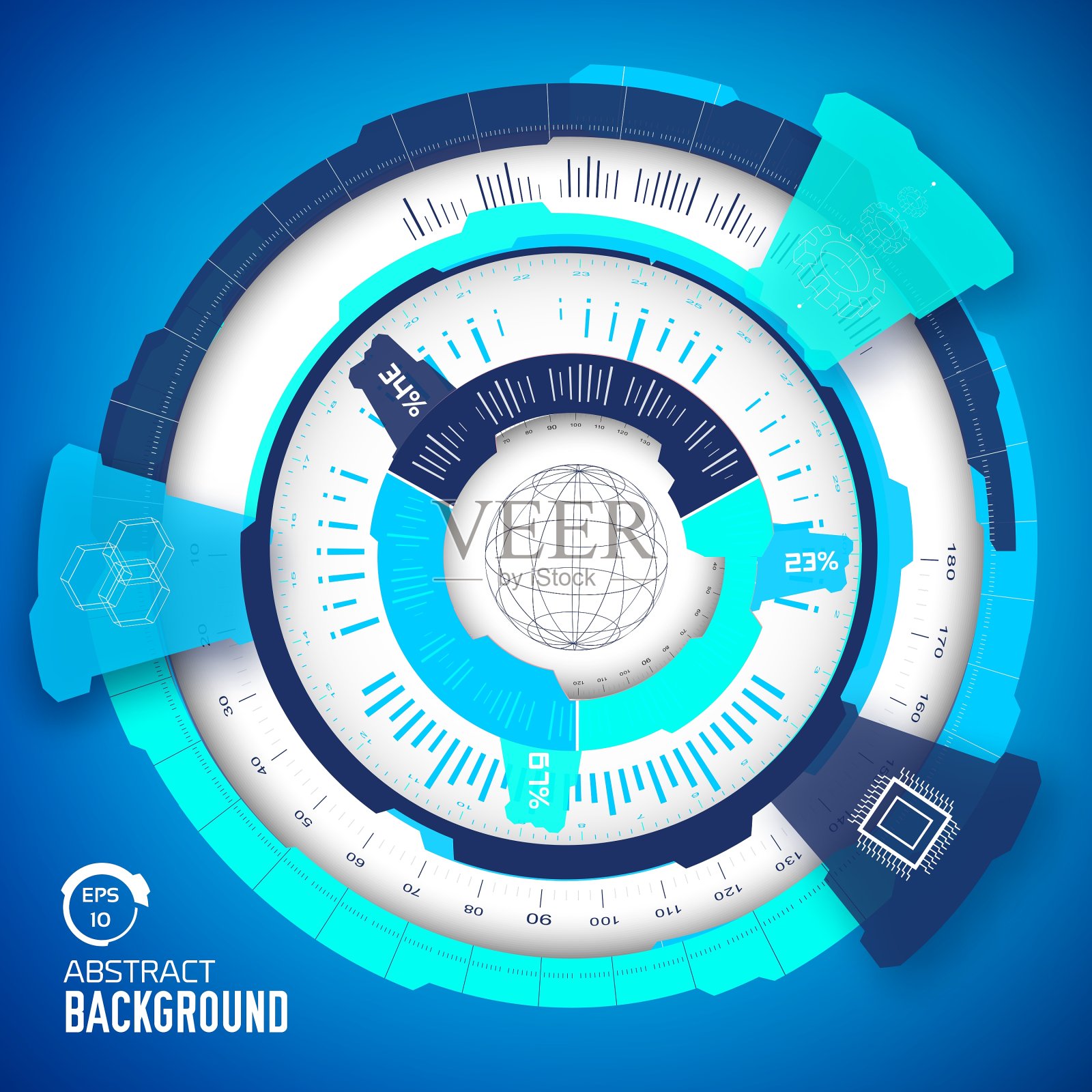 技术虚拟技术工业插画图片素材